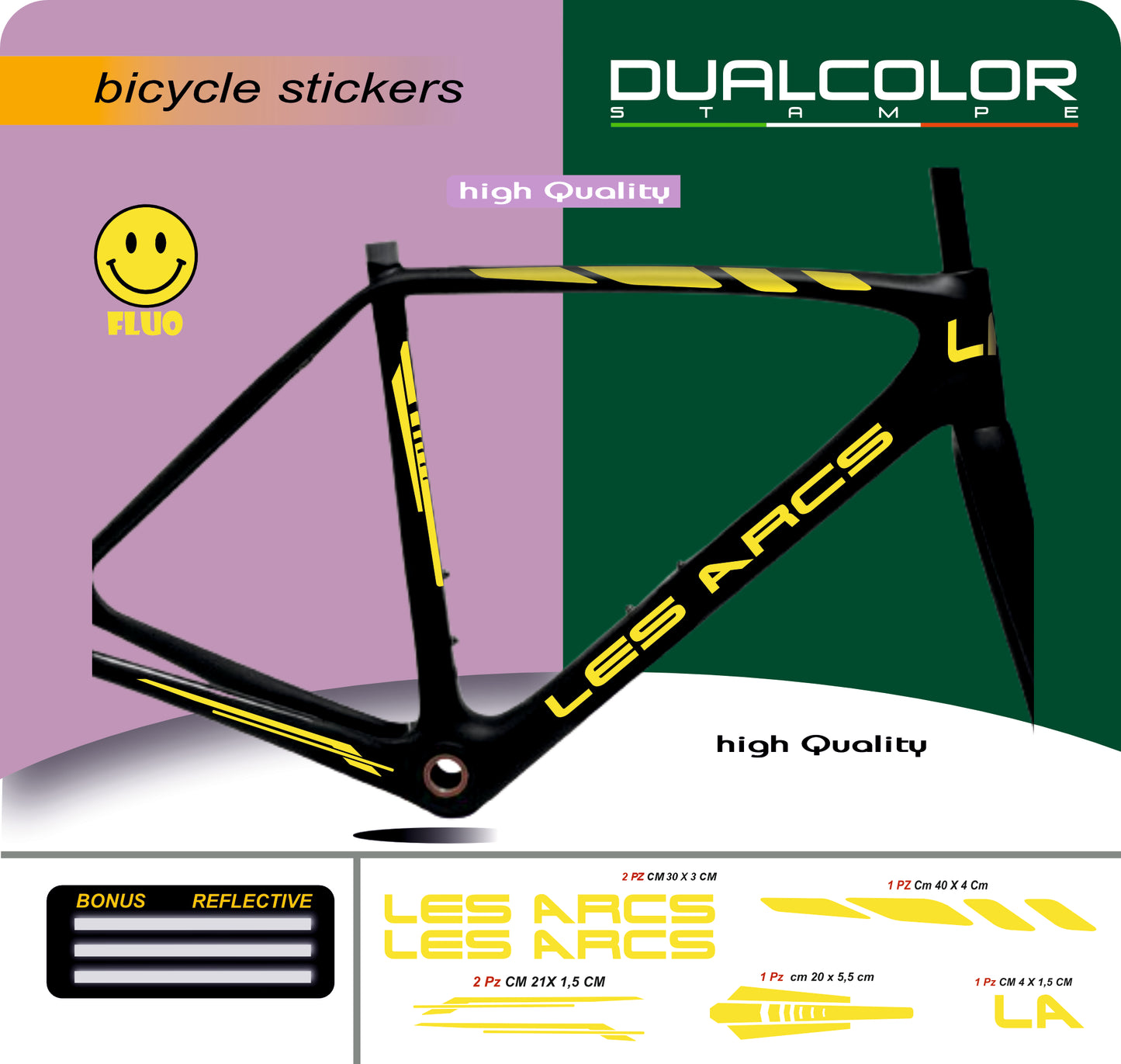 set adesivi decal vinile