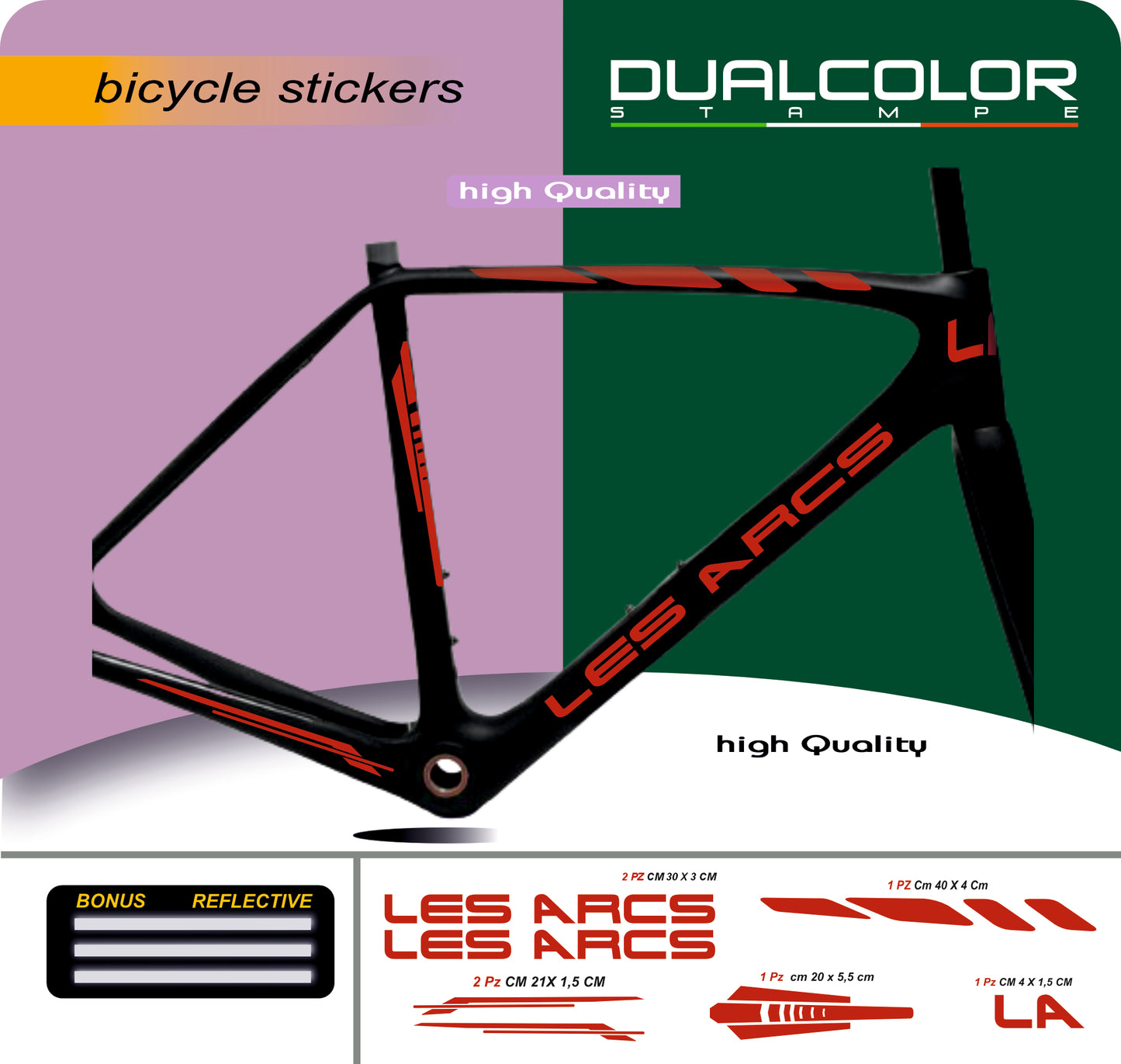 set adesivi decal vinile