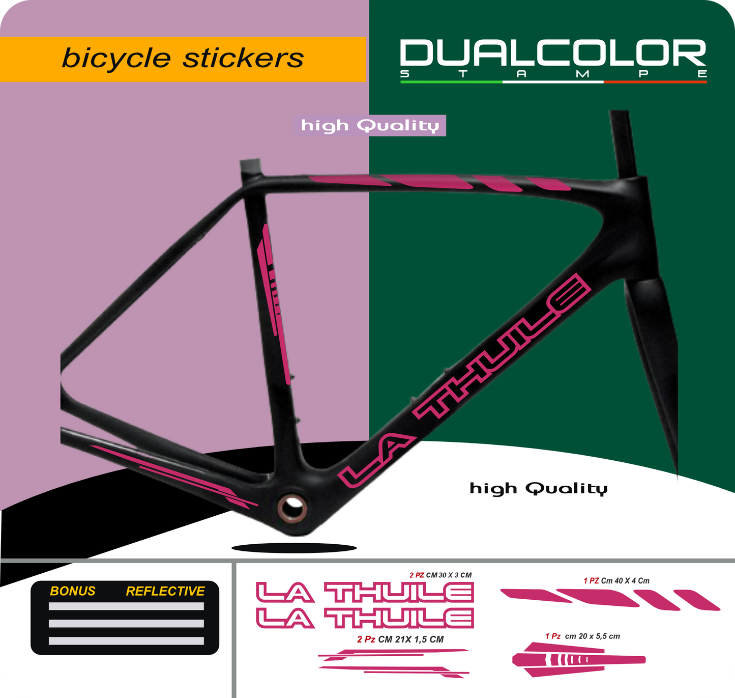set adesivi decal vinile