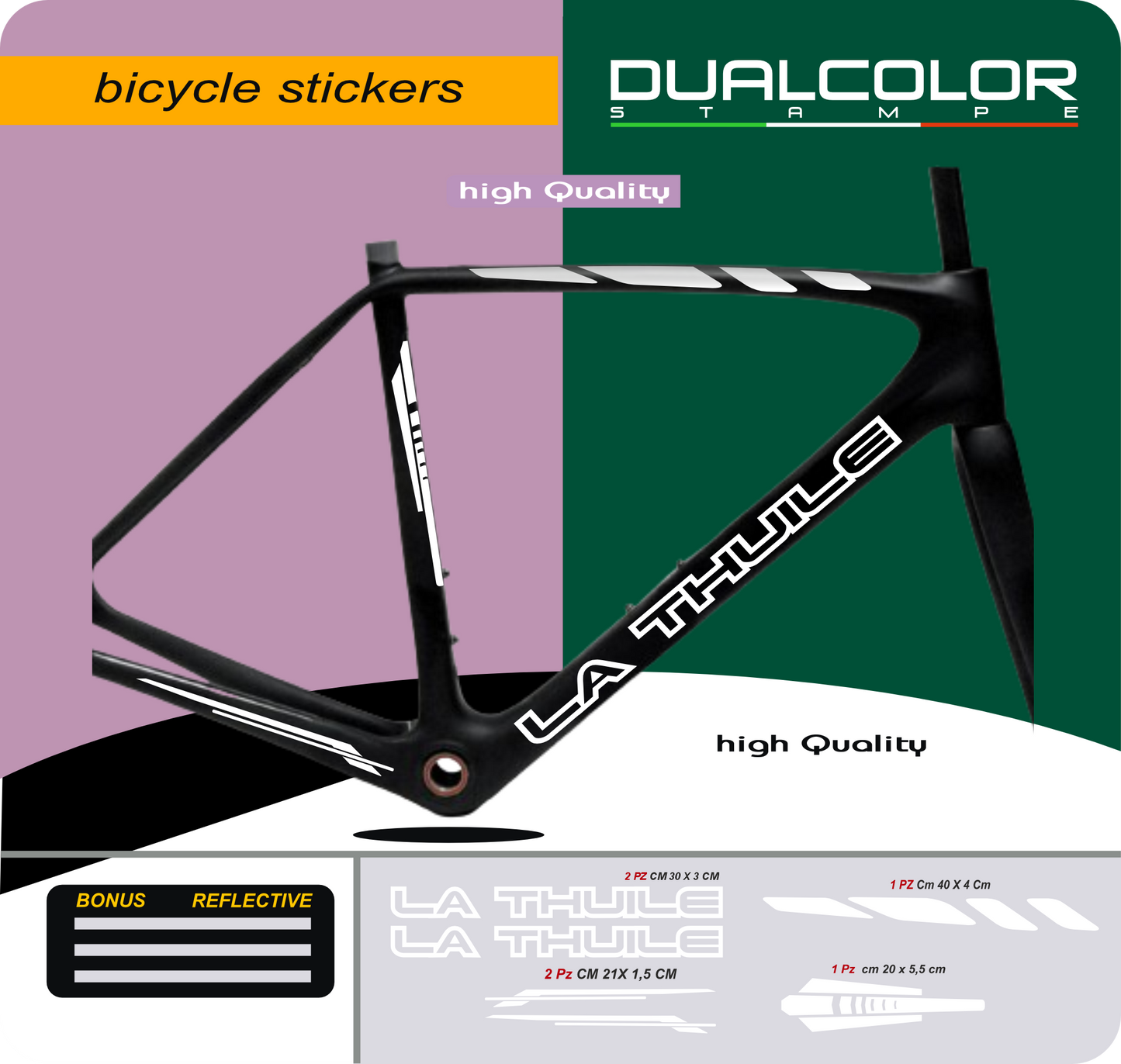 set adesivi decal vinile