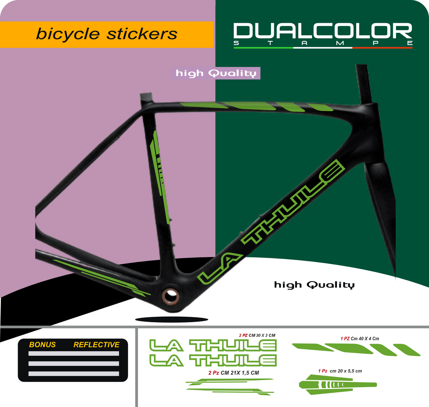 set adesivi decal vinile