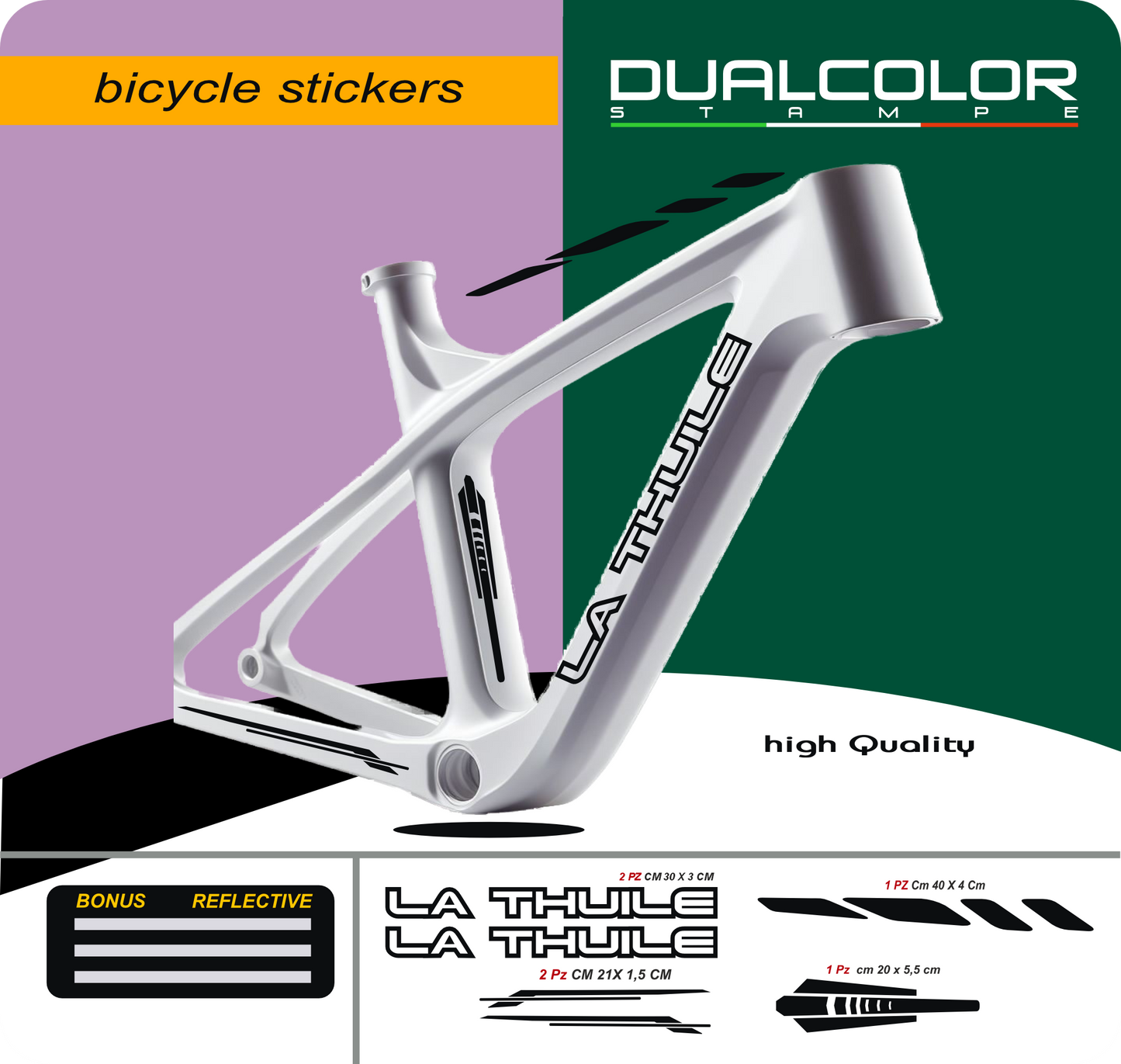 bici mtb adesivi set adesivi decal vinile