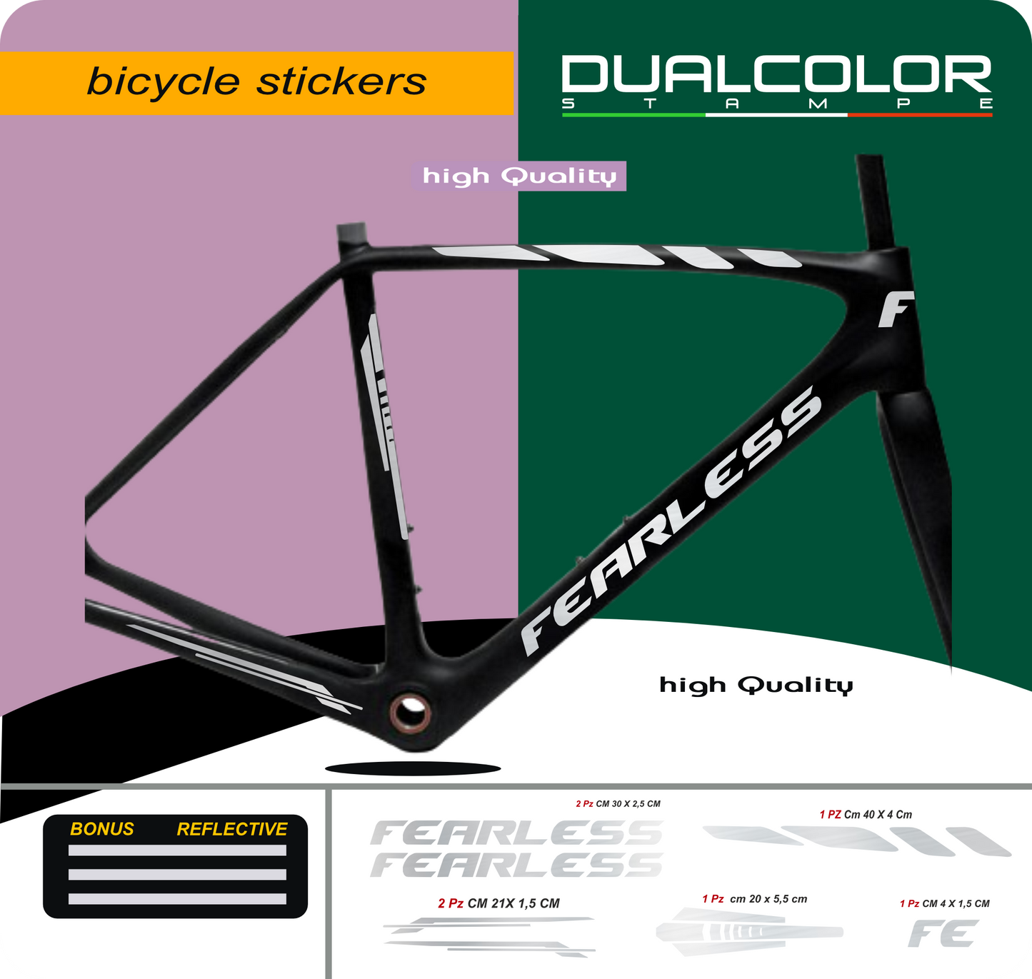set adesivi decal vinile