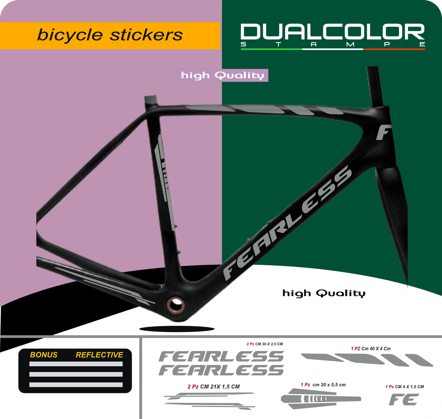 set adesivi decal vinile