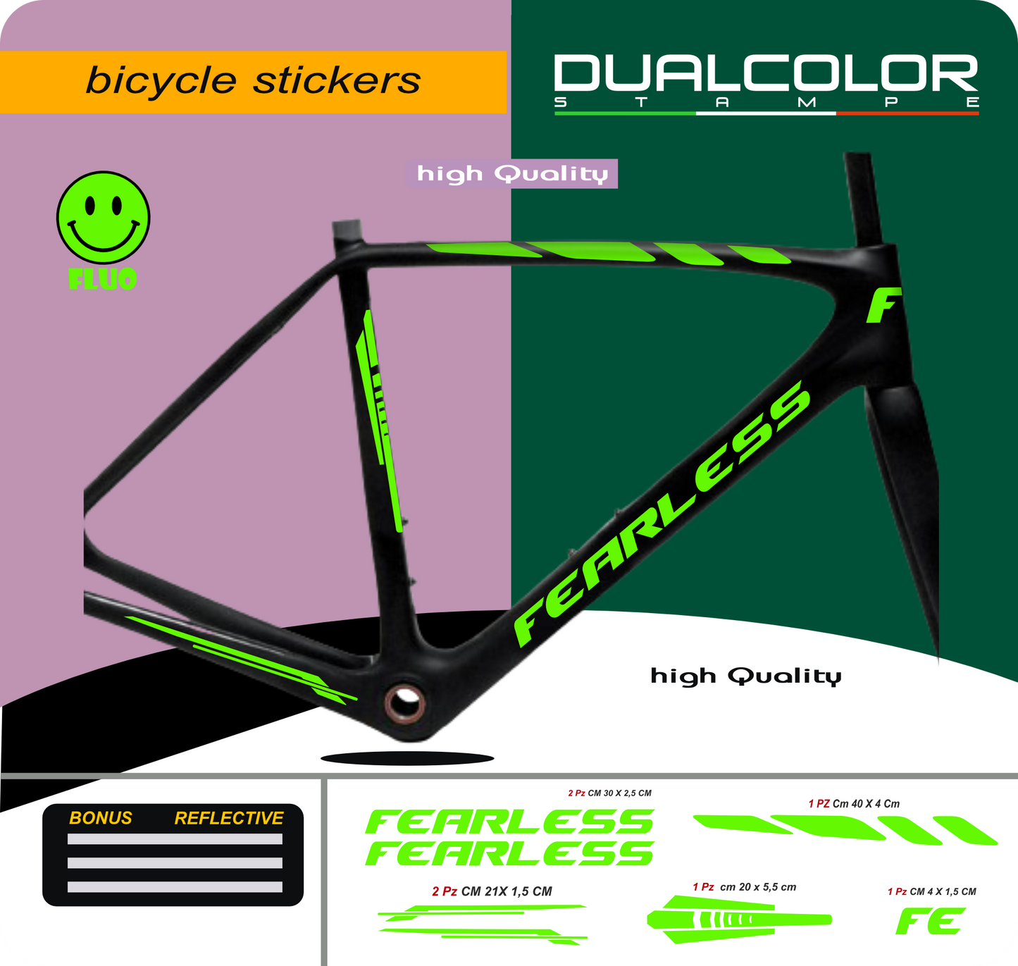 set adesivi decal vinile