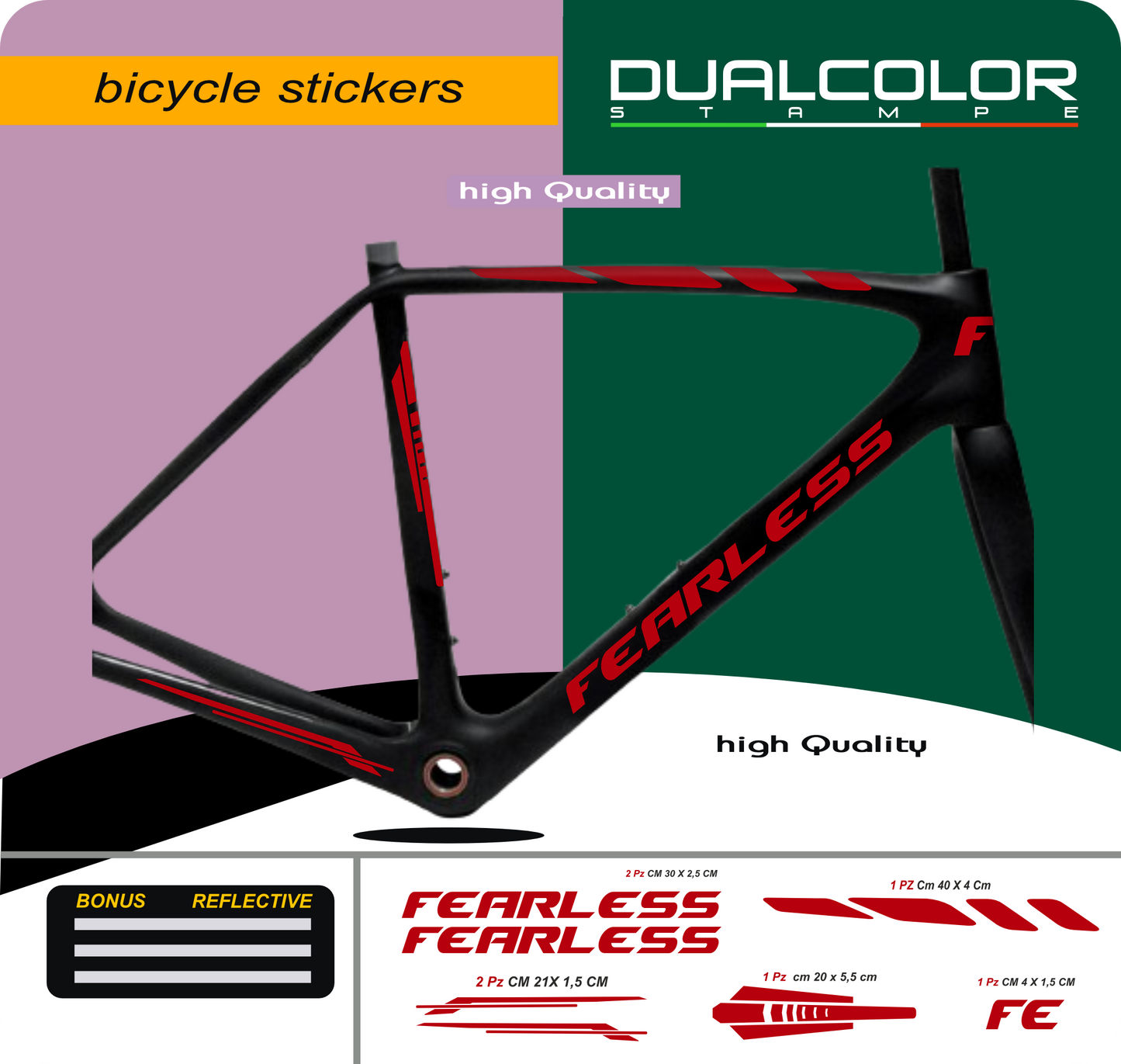set adesivi decal vinile