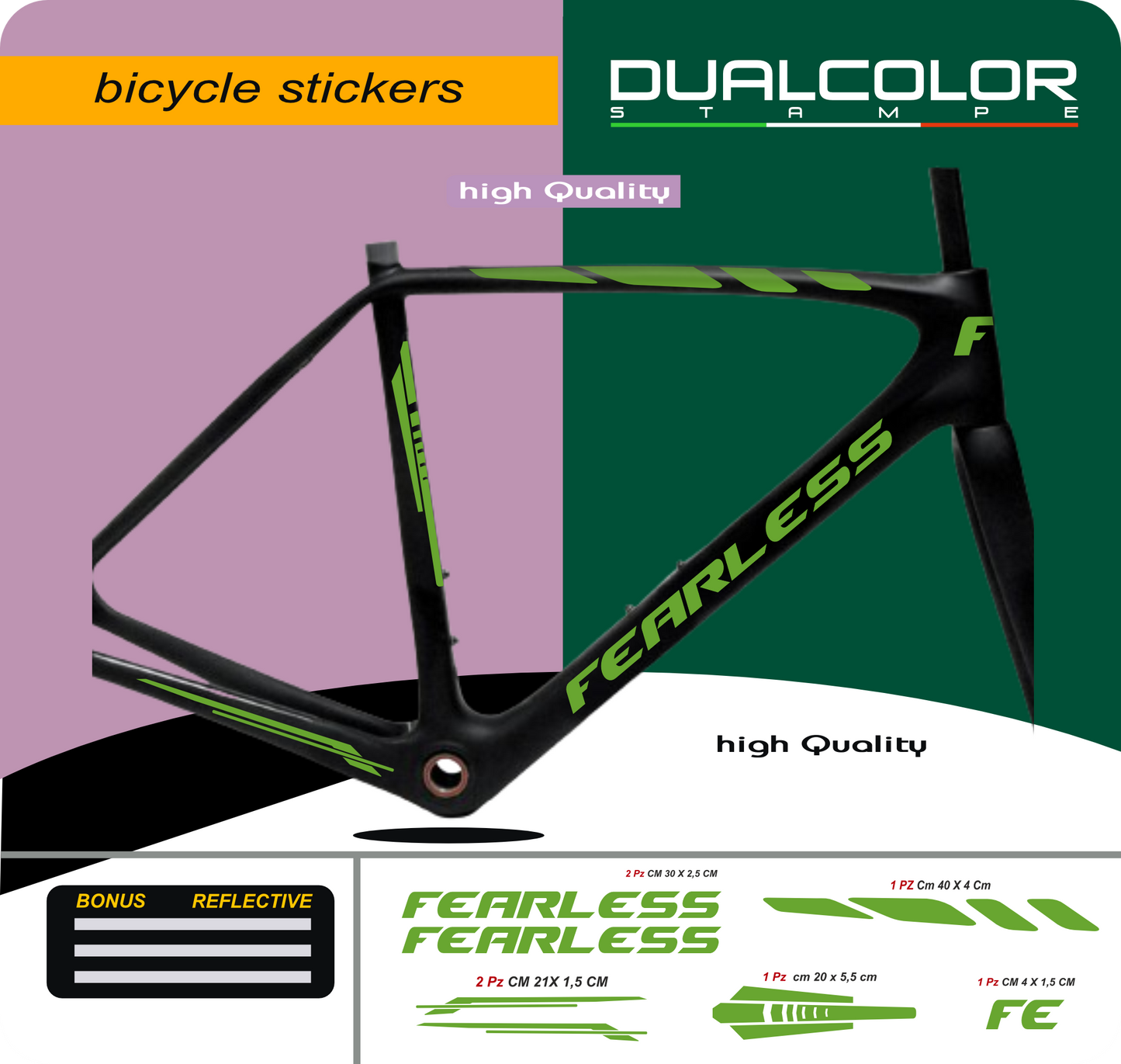 set adesivi decal vinile