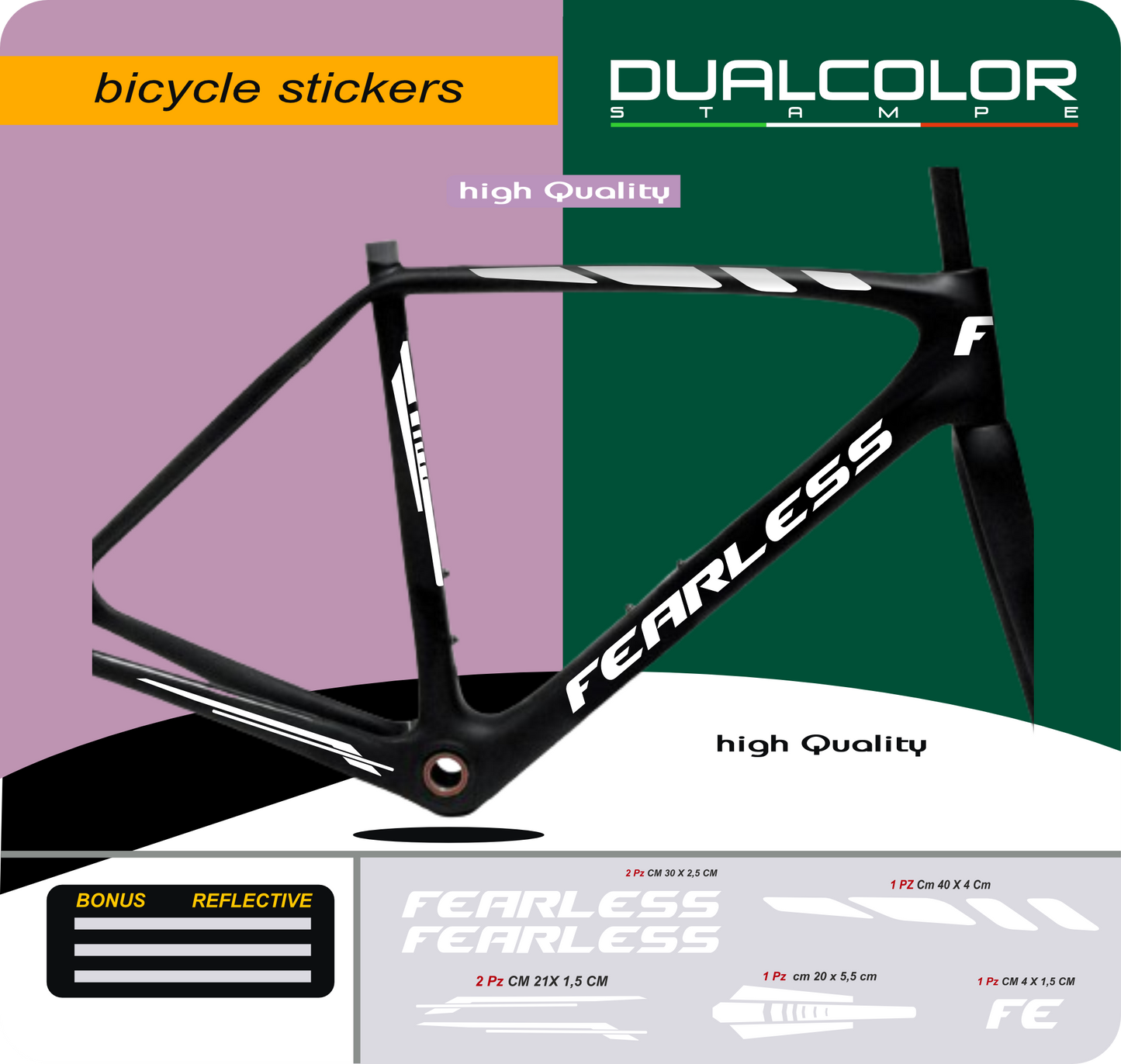 set adesivi decal vinile
