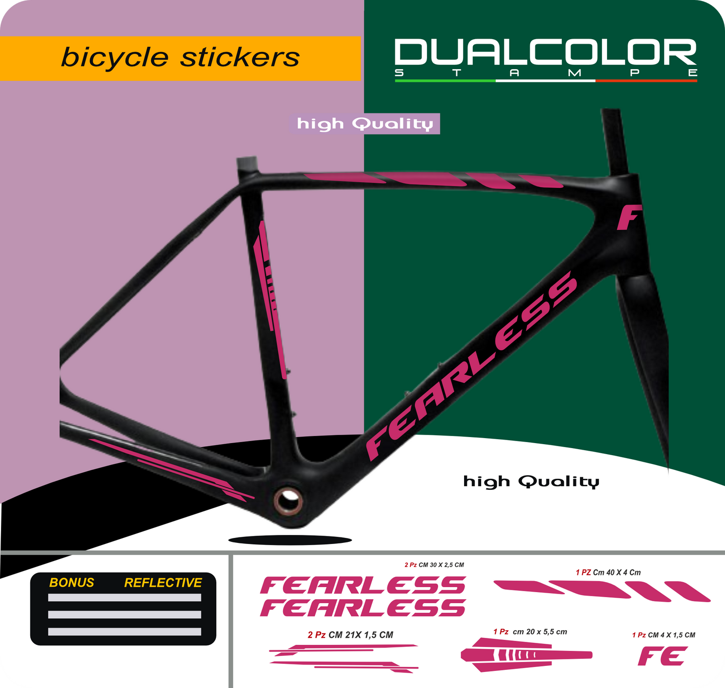 set adesivi decal vinile