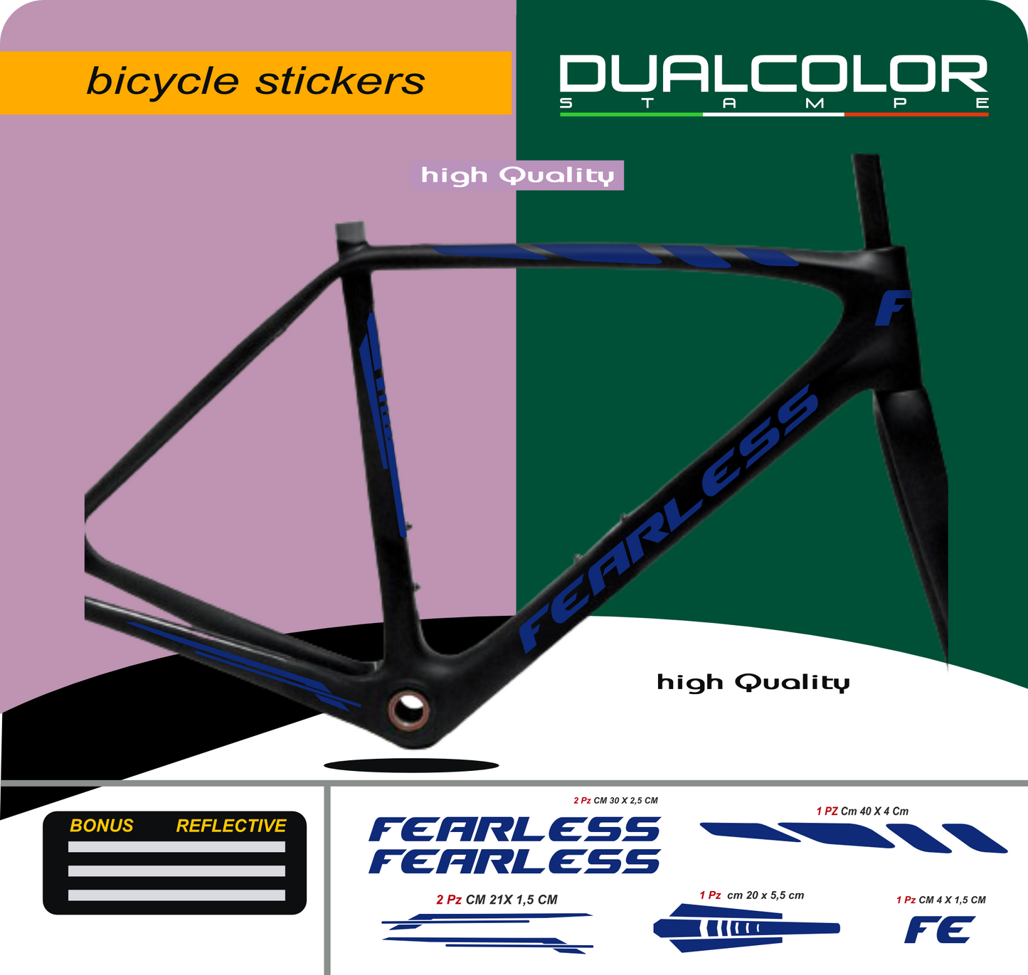 set adesivi decal vinile