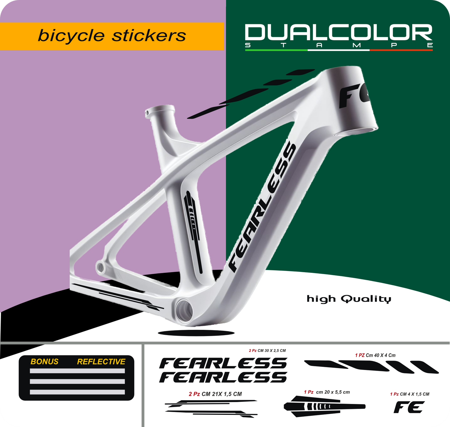 set adesivi decal vinile
