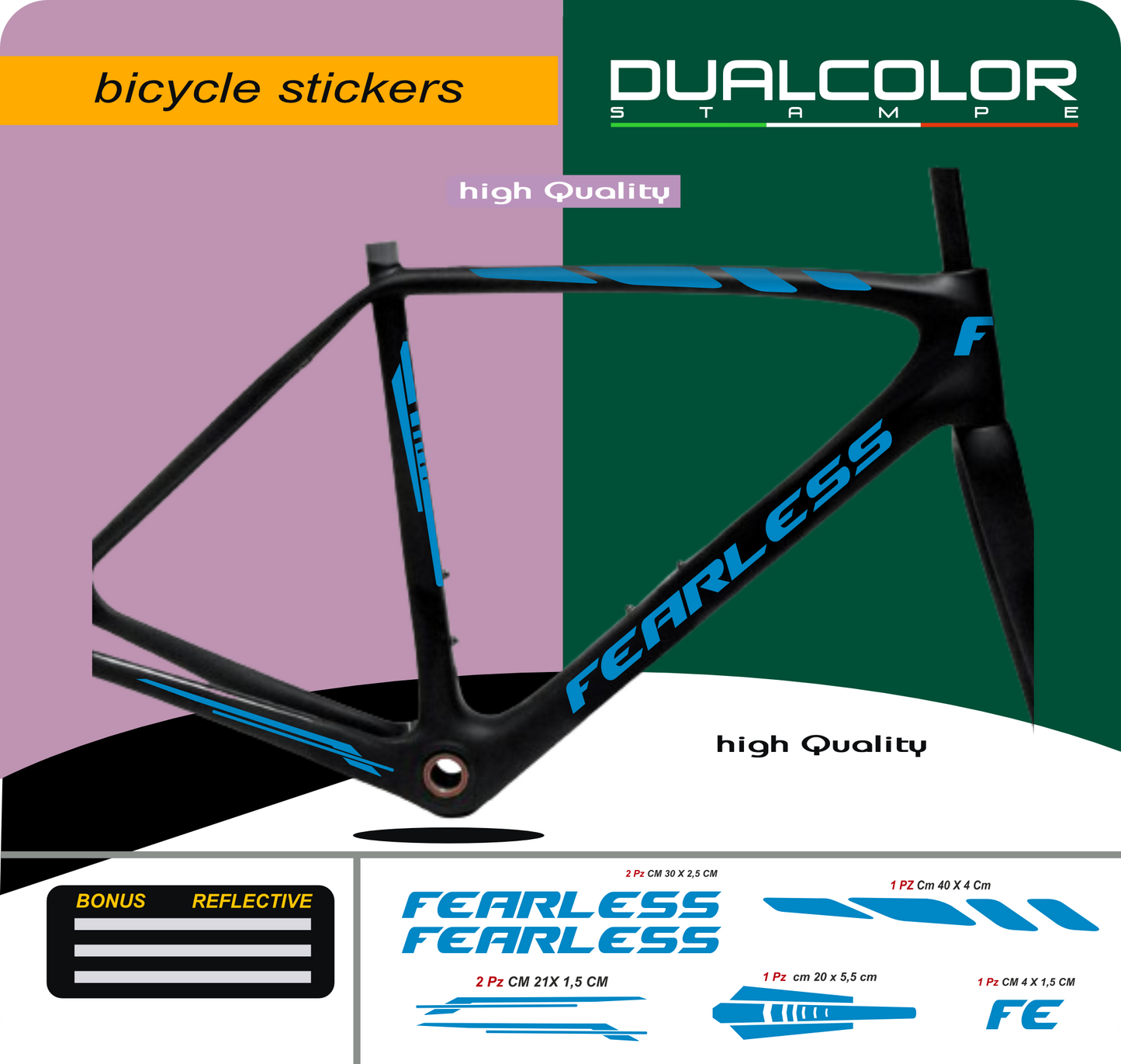 set adesivi decal vinile