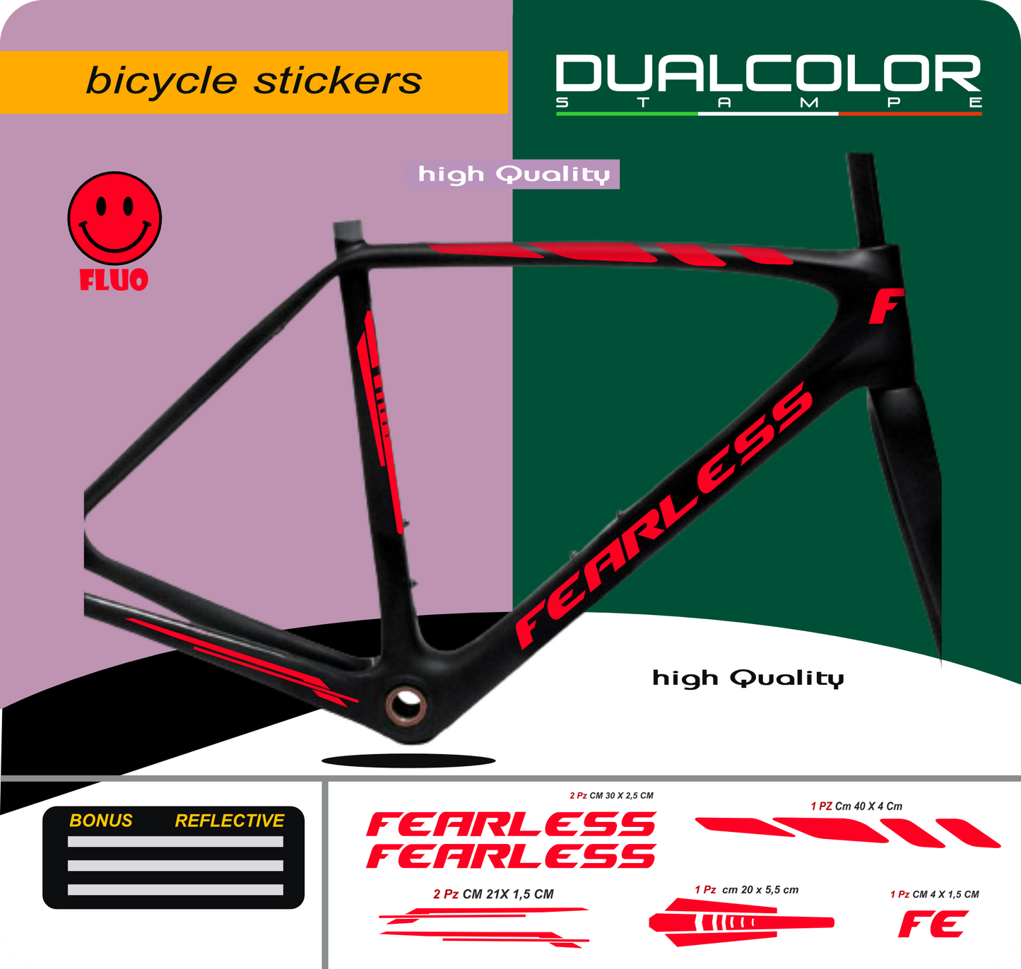 set adesivi decal vinile