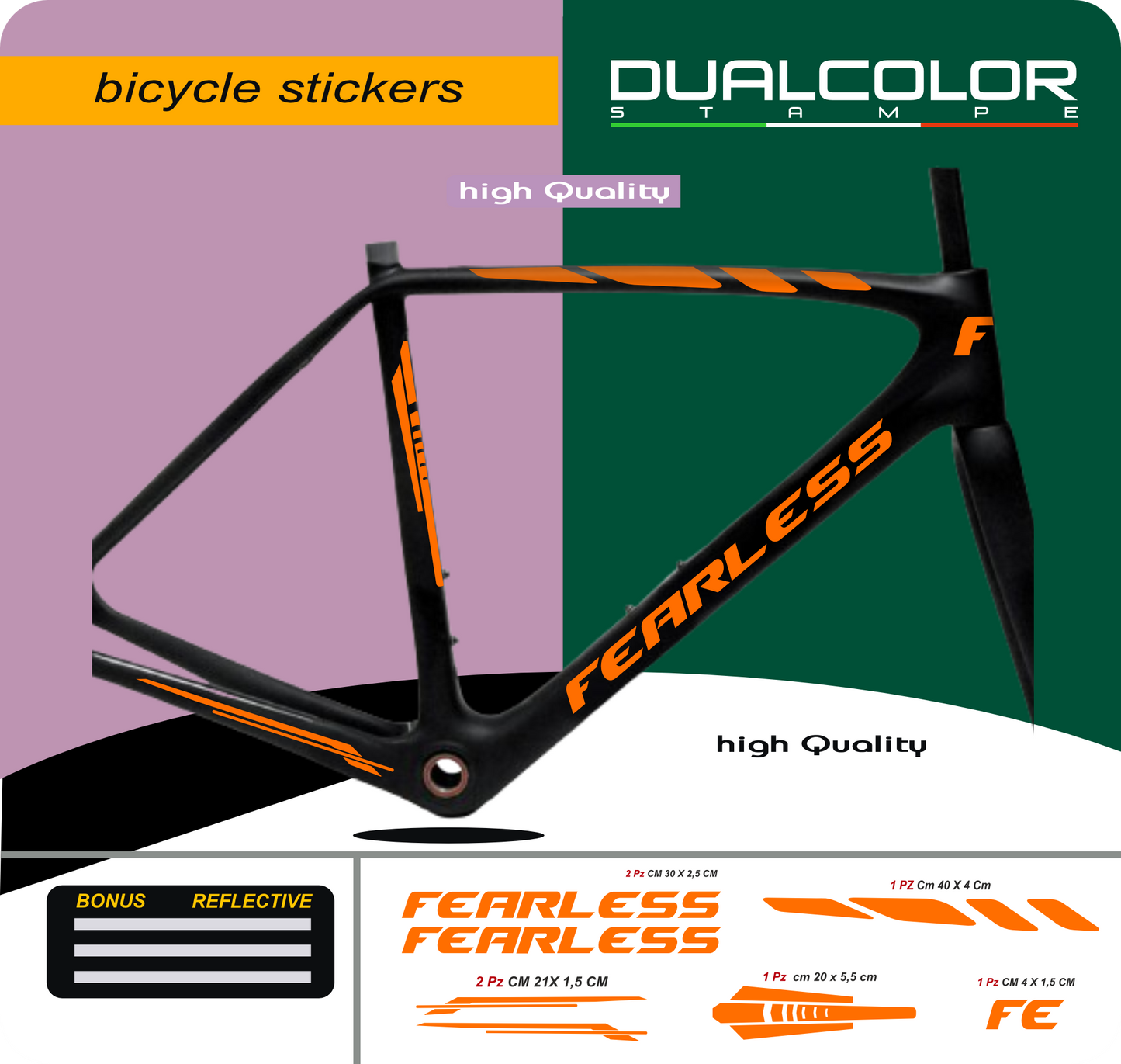 bici mtb adesivi set adesivi decal vinile