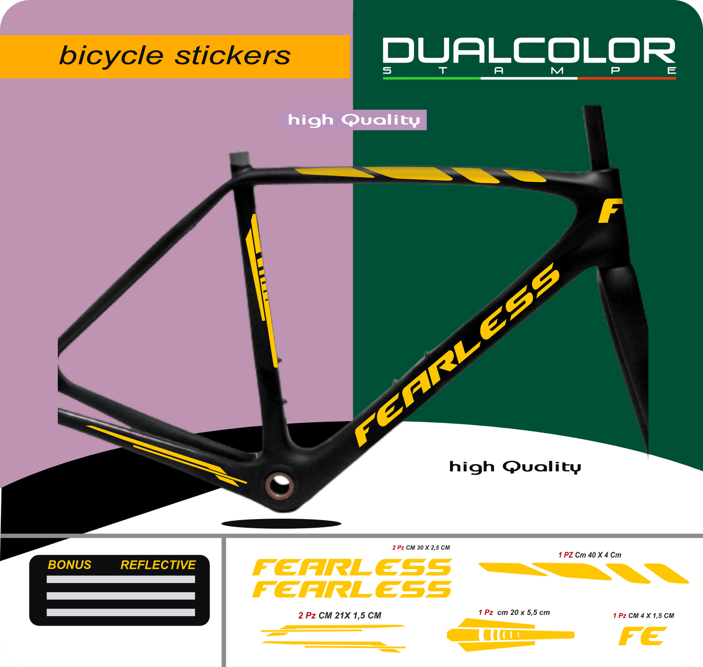 set adesivi decal vinile