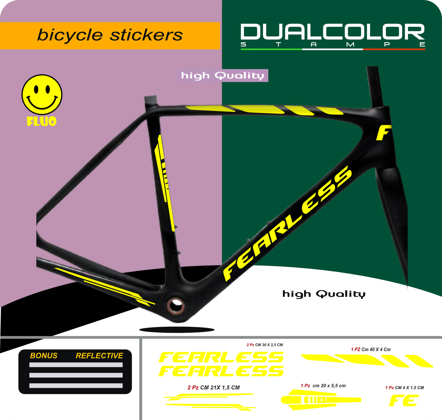 set adesivi decal vinile
