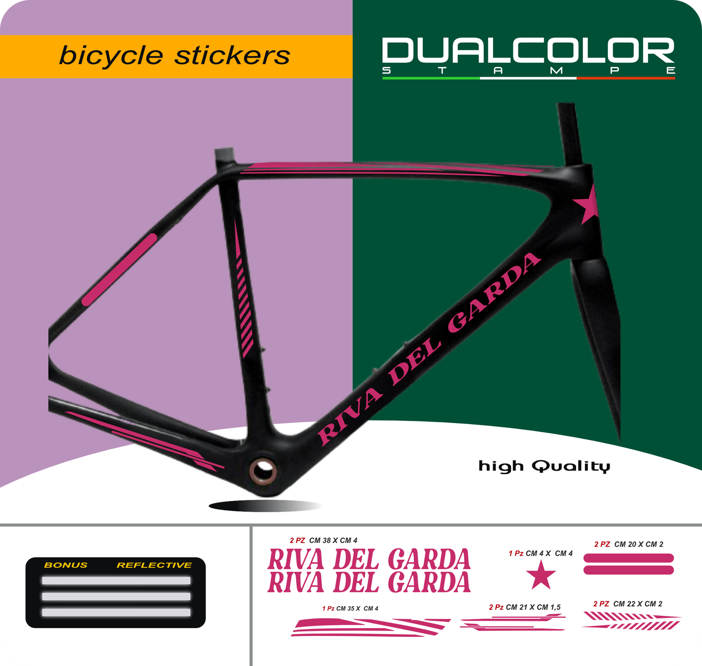 set adesivi decal vinile