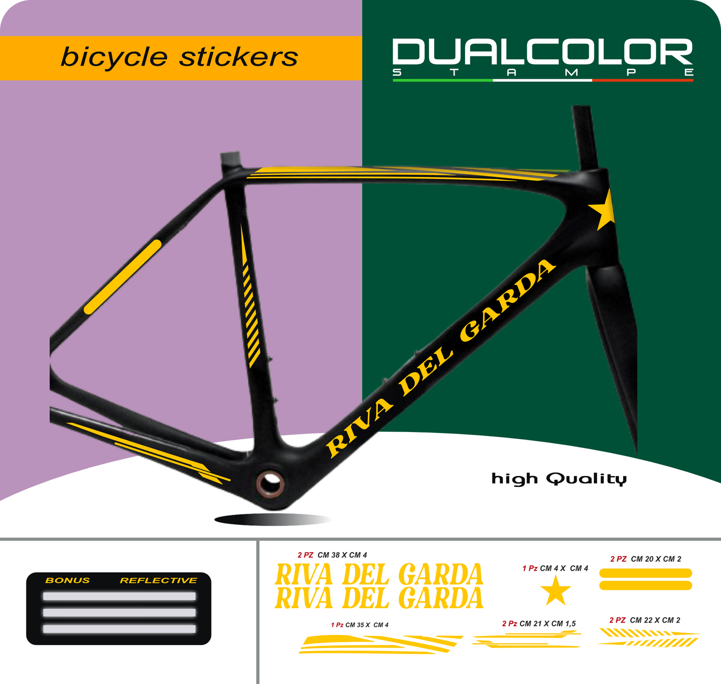 set adesivi decal vinile