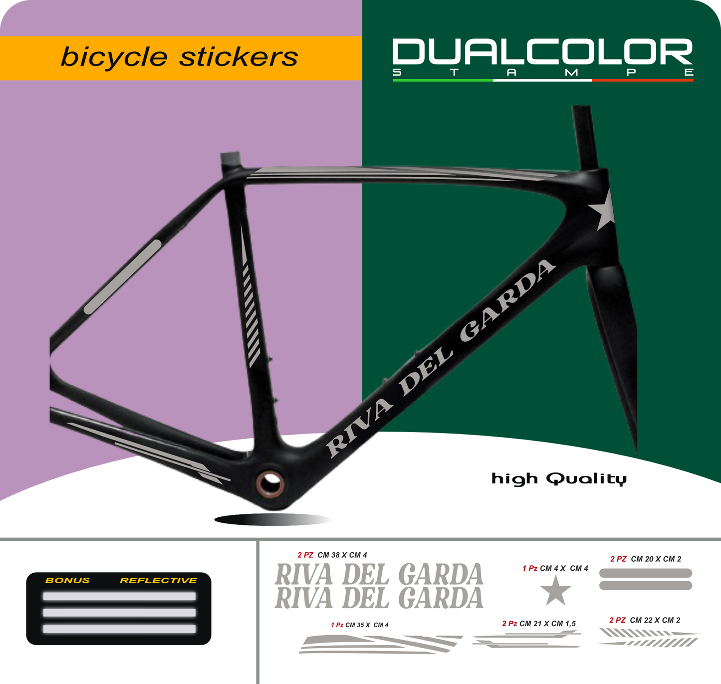 set adesivi decal vinile