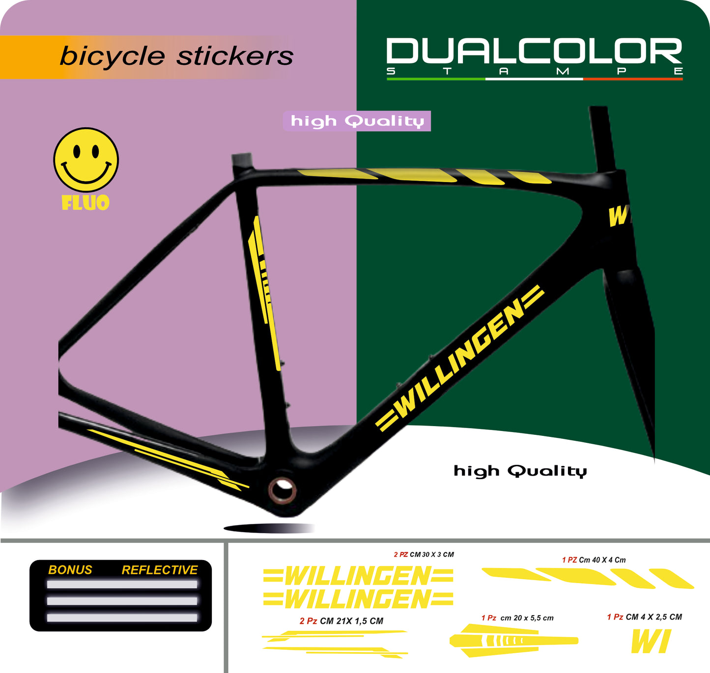 set adesivi decal vinile
