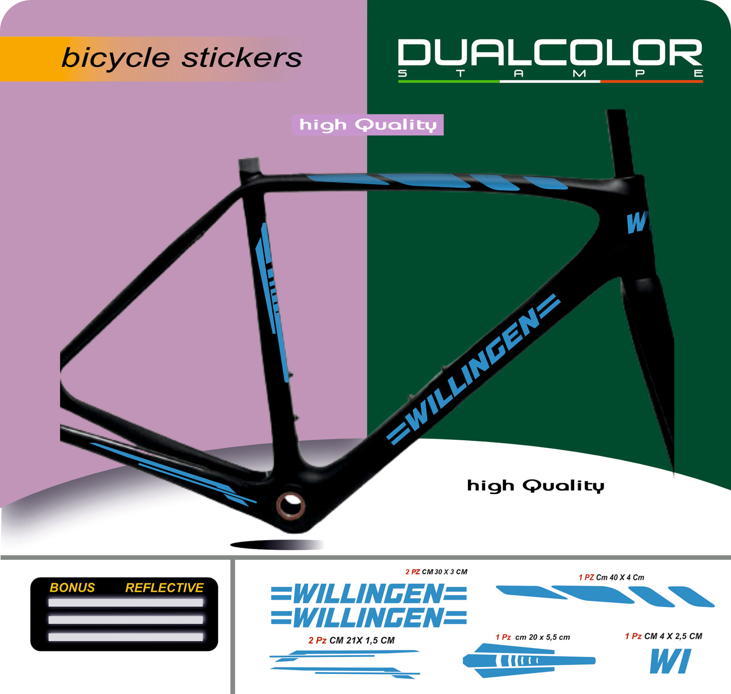 set adesivi decal vinile