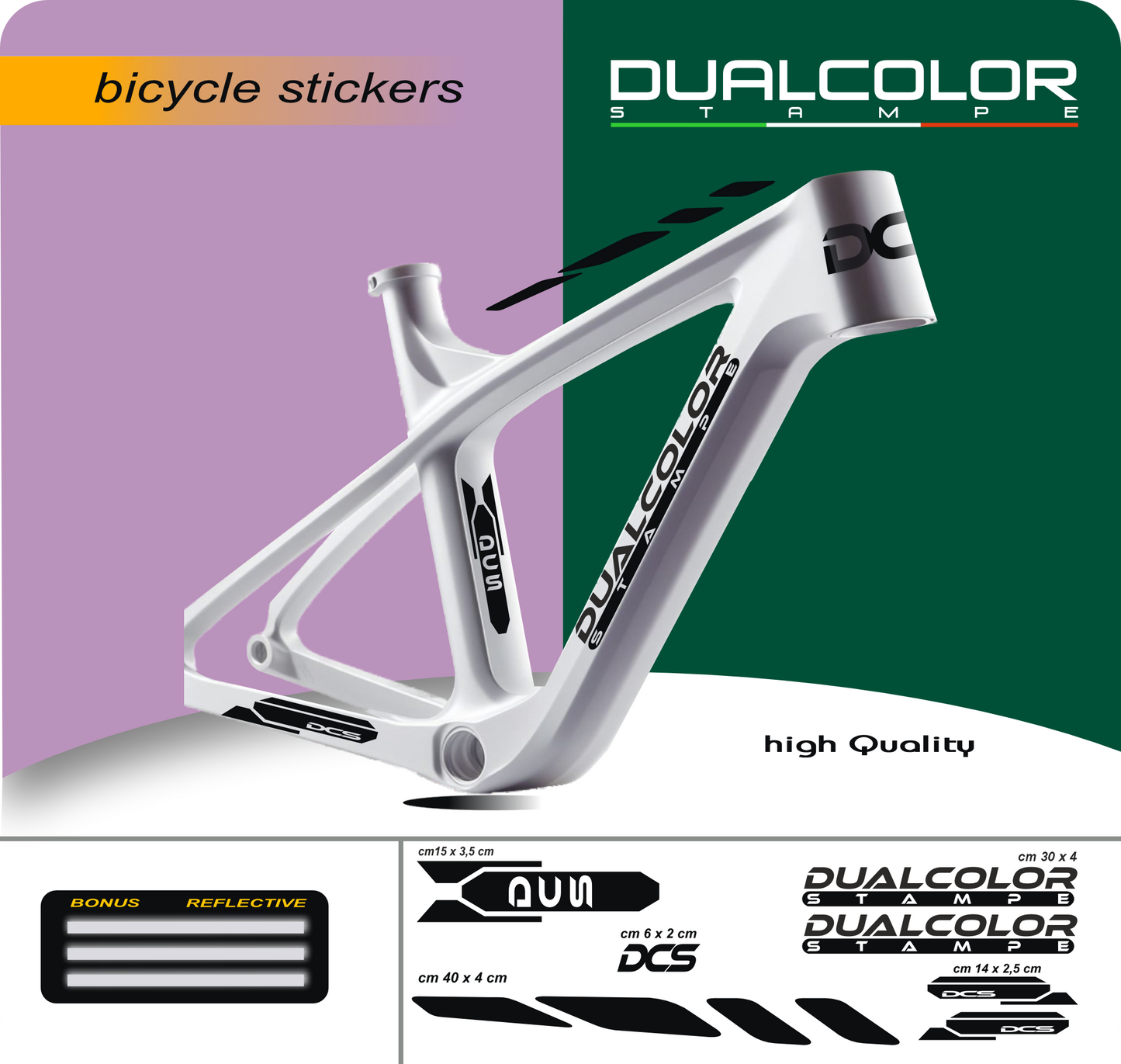 bici mtb adesivi set adesivi decal vinile