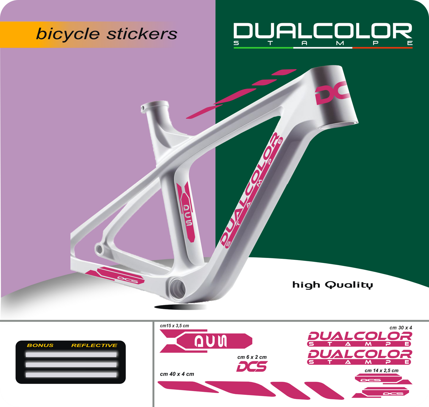 set adesivi decal vinile