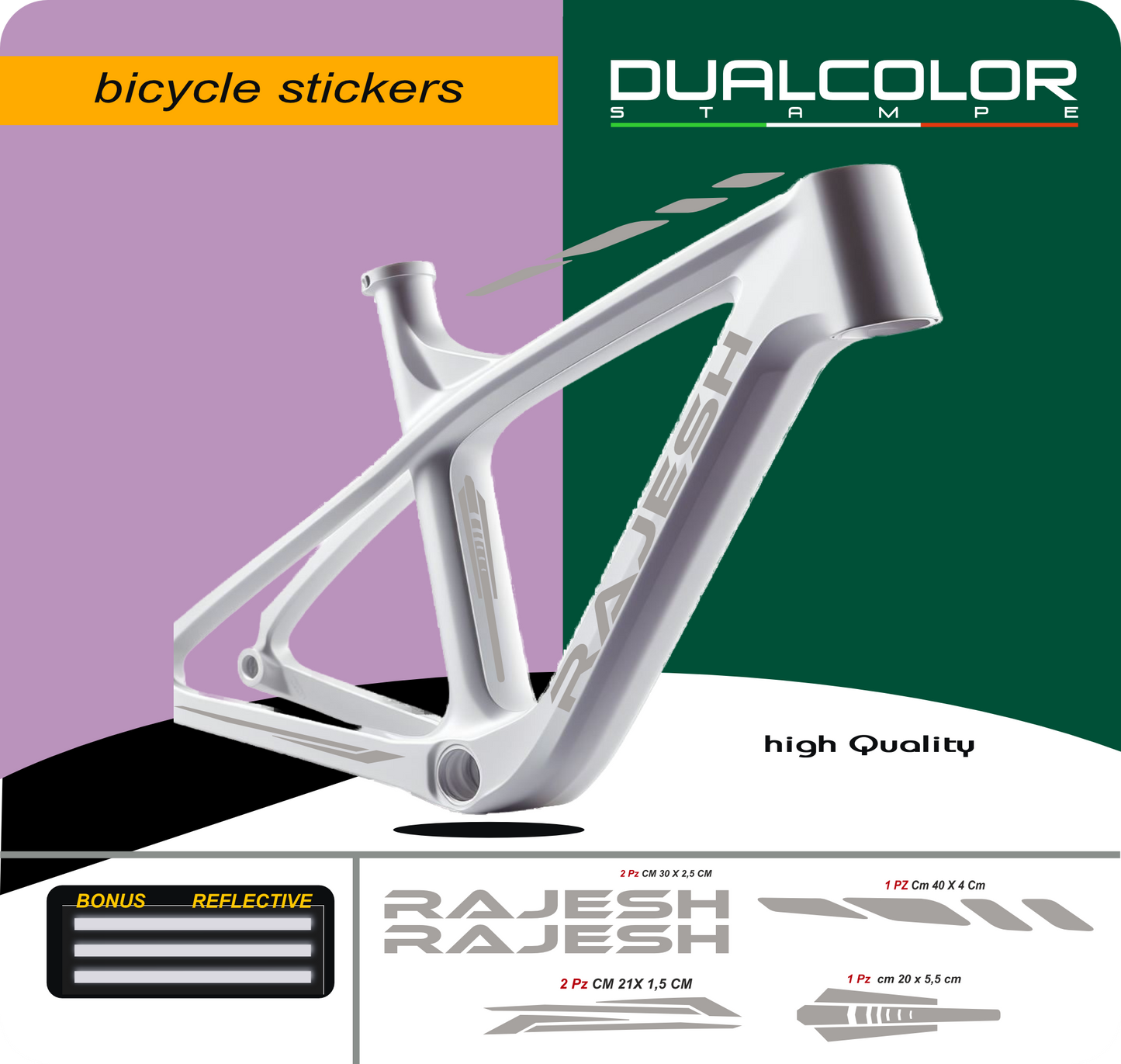 set adesivi decal vinile