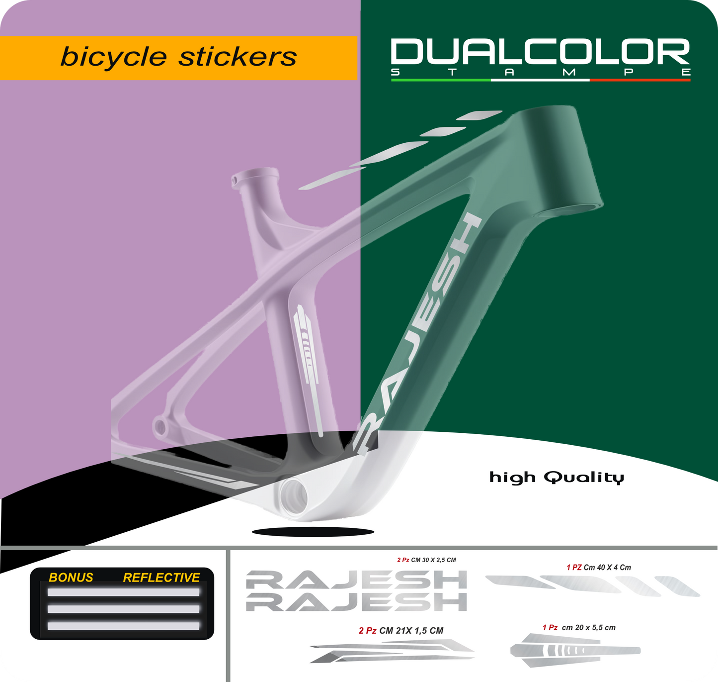 set adesivi decal vinile