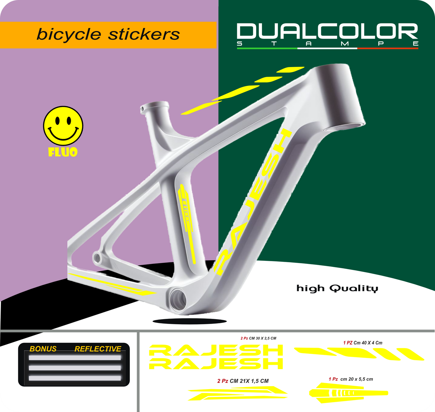 set adesivi decal vinile