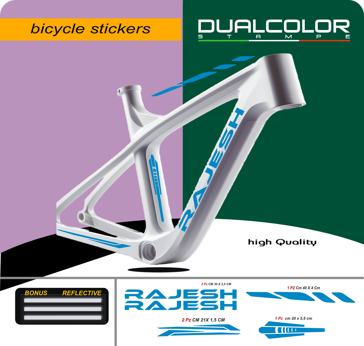 set adesivi decal vinile