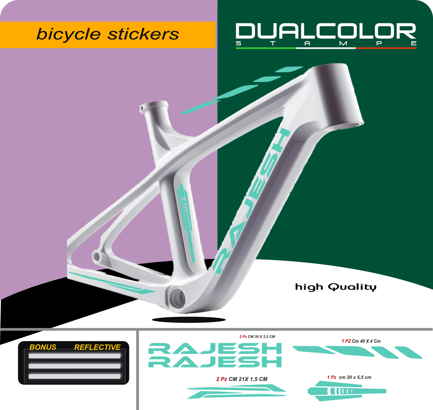 set adesivi decal vinile