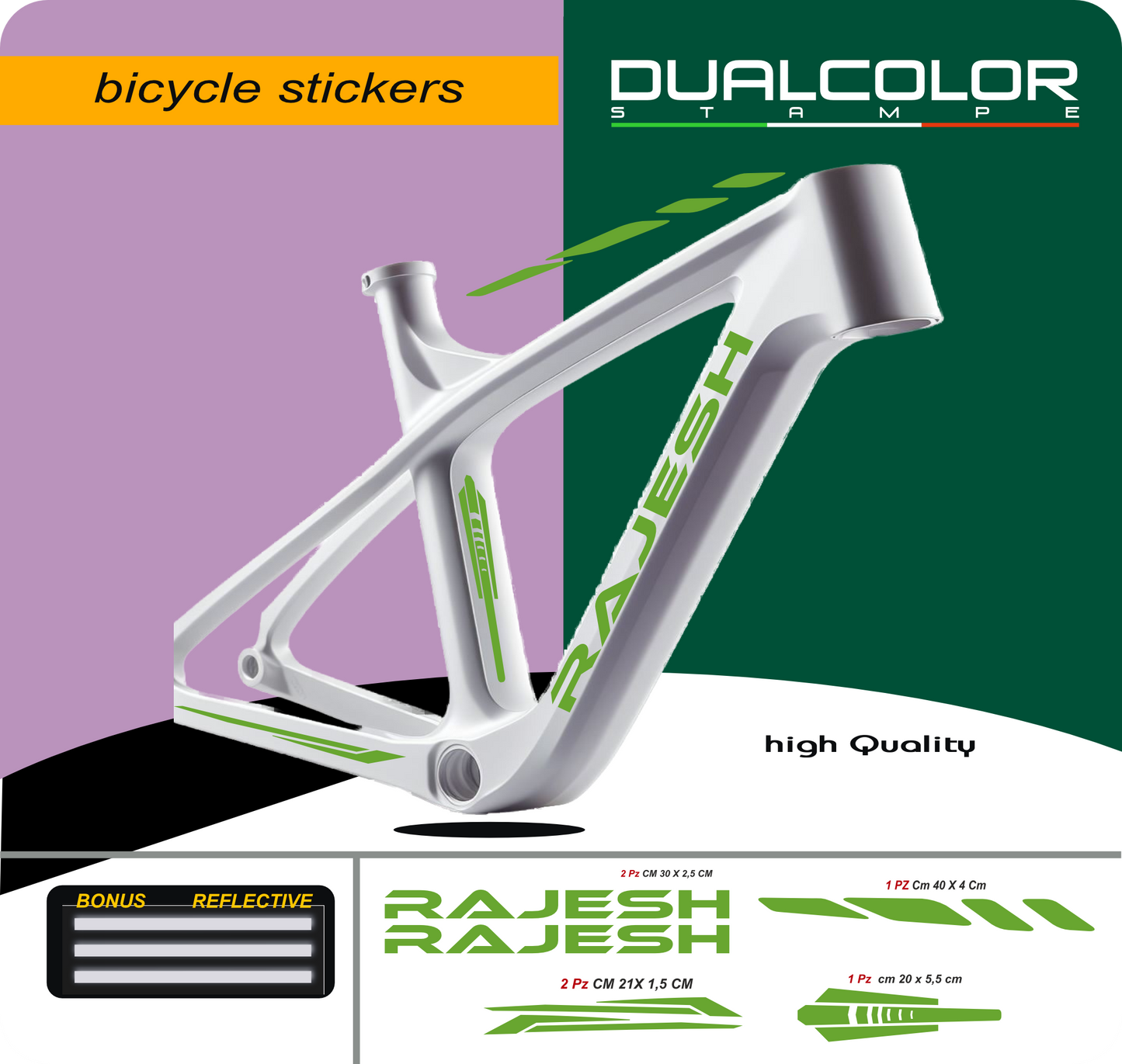set adesivi decal vinile