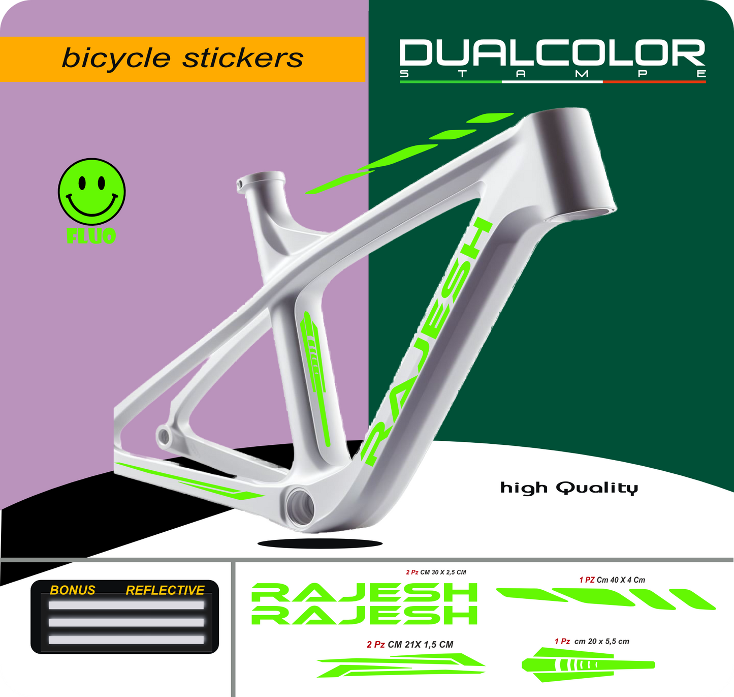 set adesivi decal vinile
