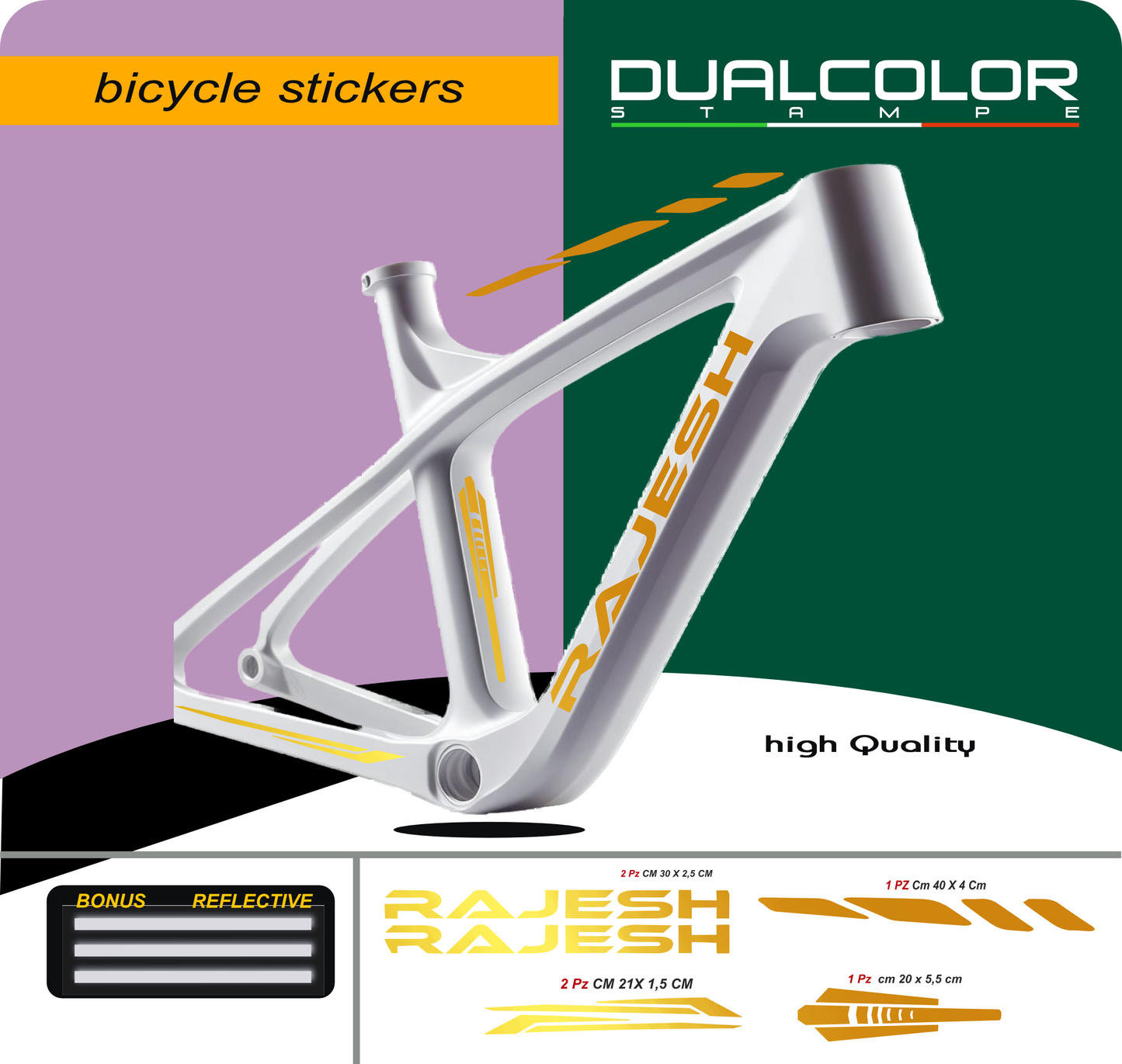 set adesivi decal vinile