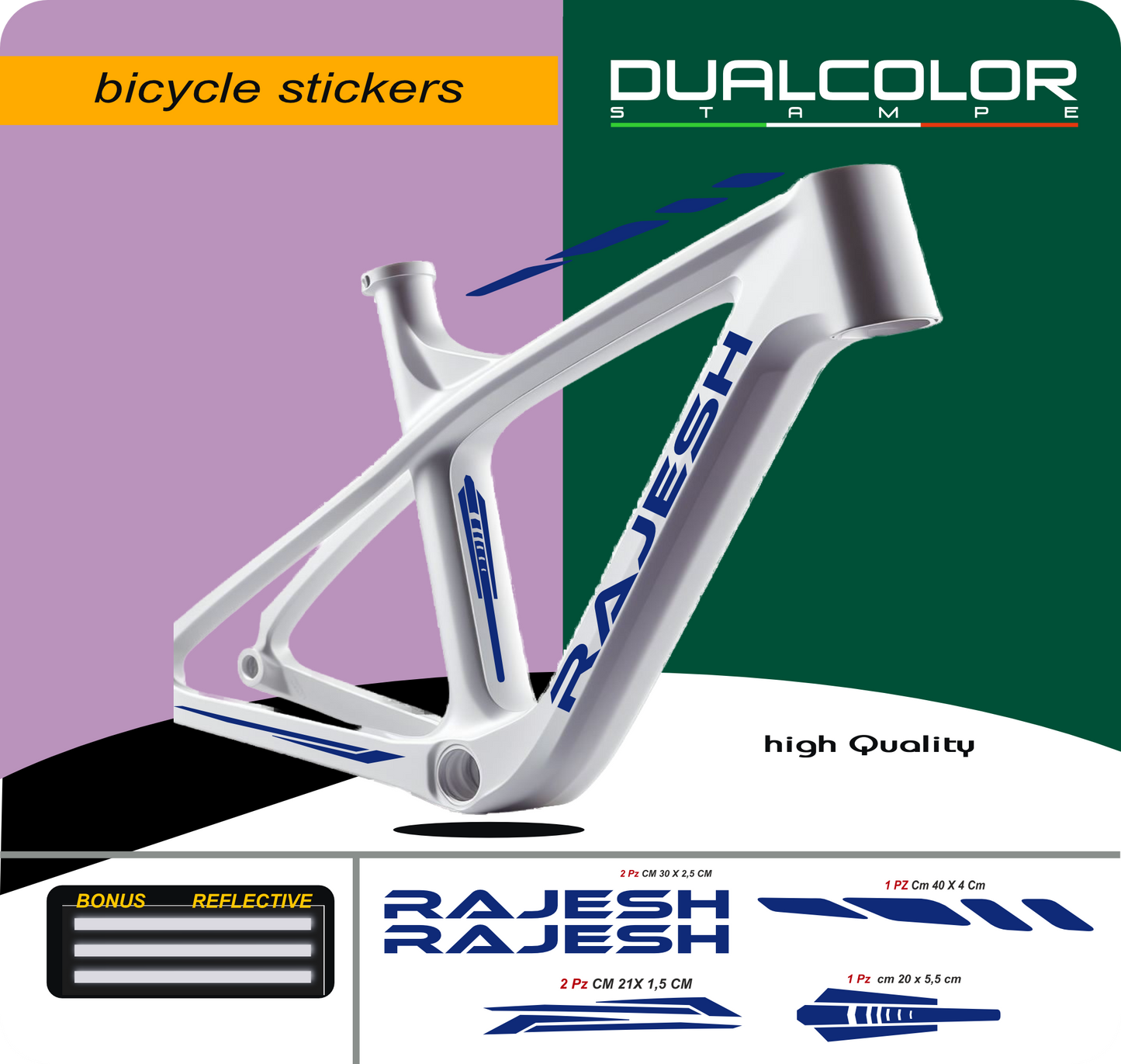 set adesivi decal vinile