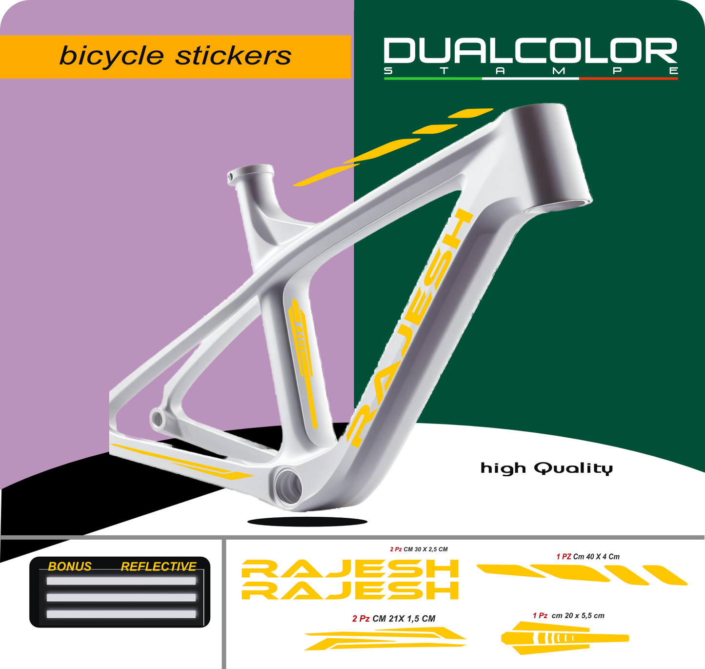 set adesivi decal vinile