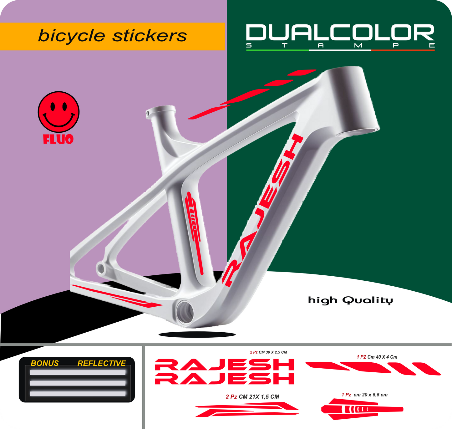 set adesivi decal vinile