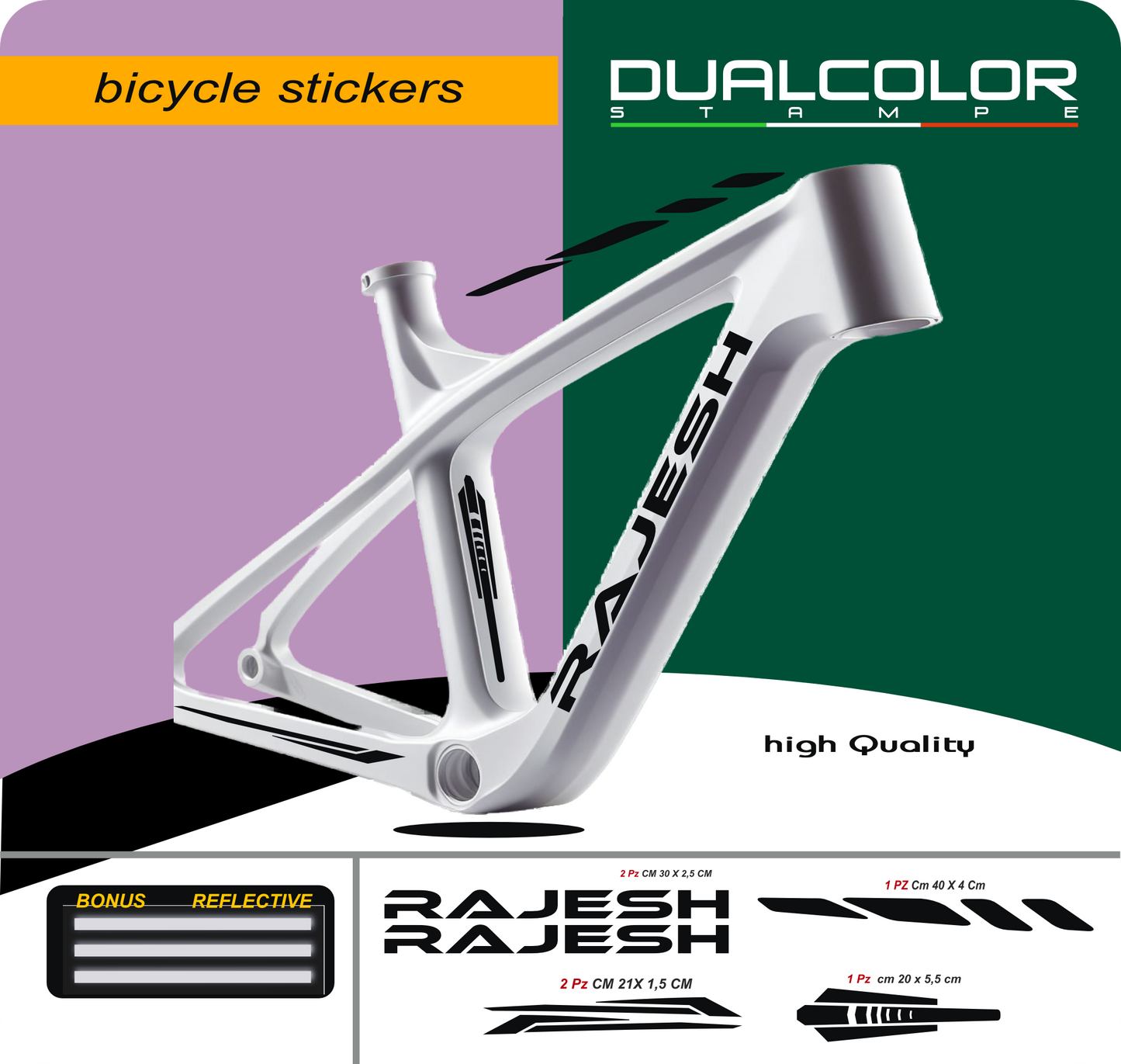 bici mtb adesivi set adesivi decal vinile