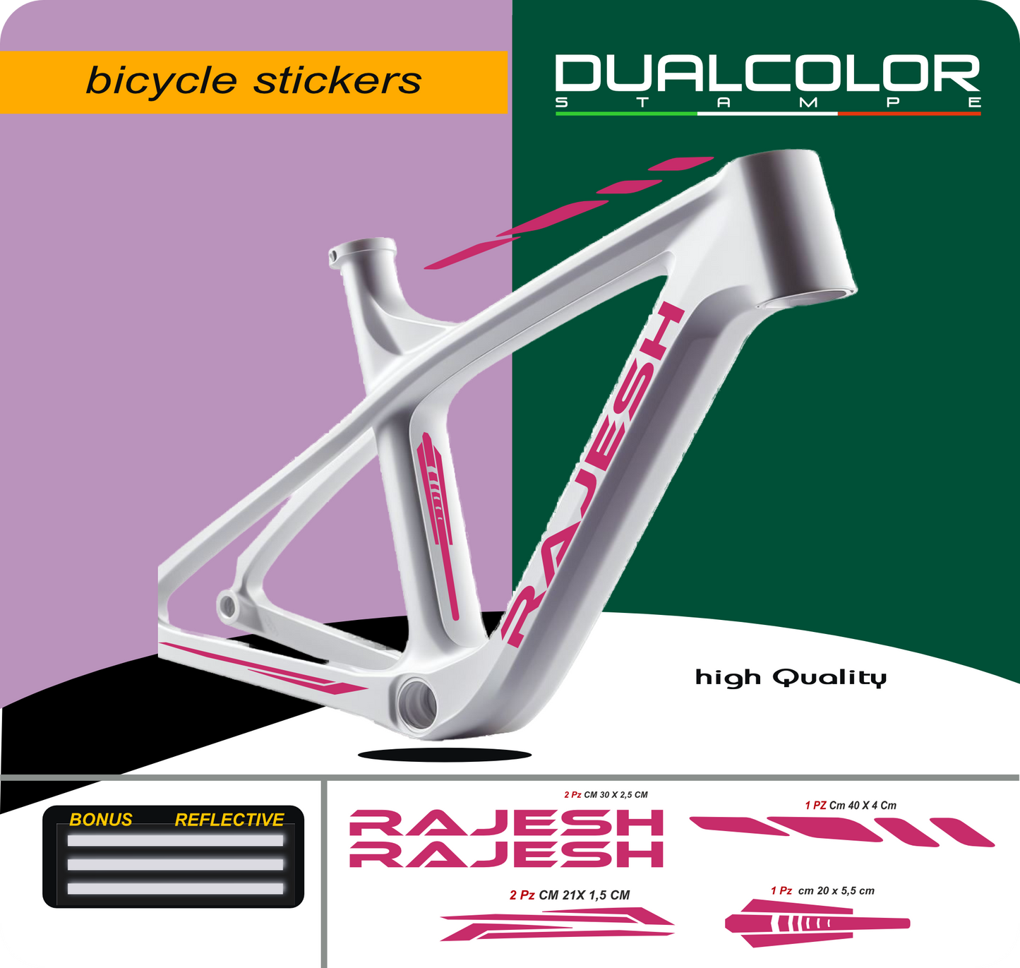 set adesivi decal vinile