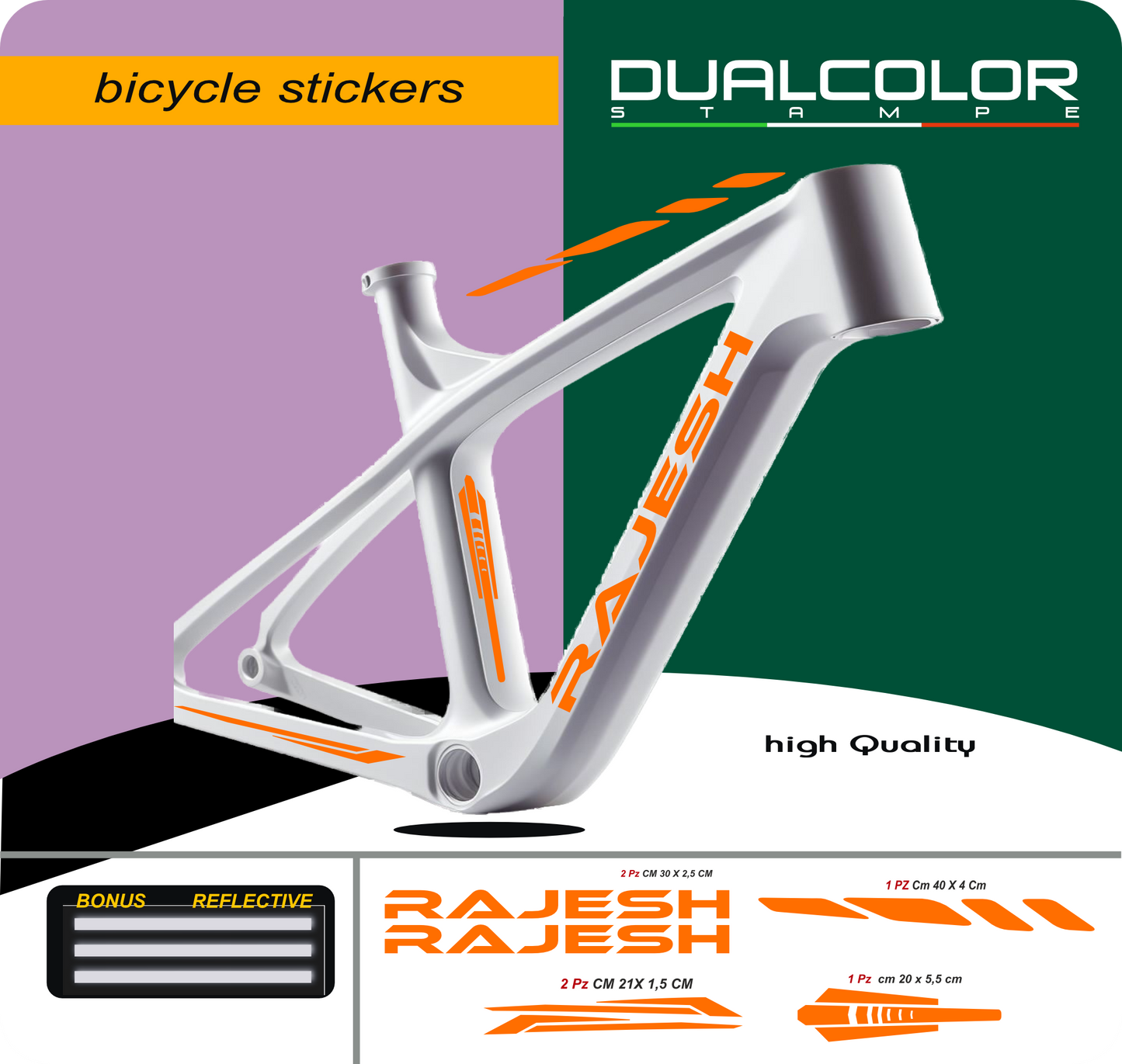 set adesivi decal vinile