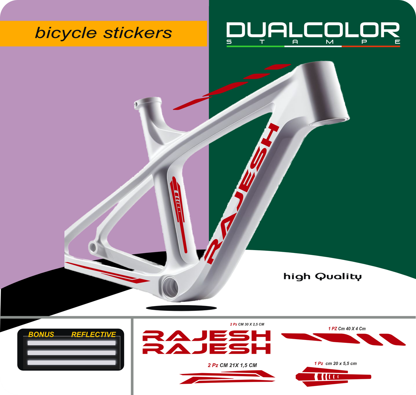 set adesivi decal vinile