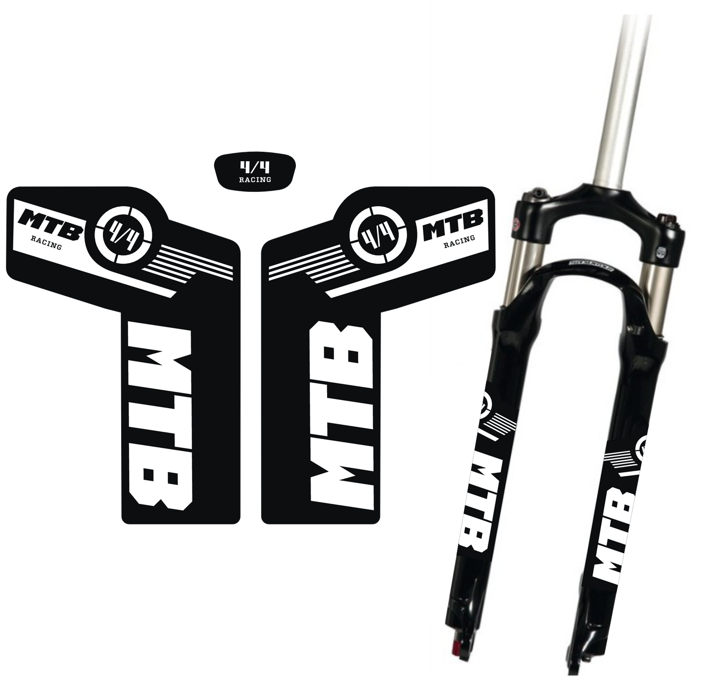 Adesivi Forcella MTB – Sticker Resistenti per Ammortizzatori Anteriori – Decalcomanie Vinile Impermeabili per Mountain Bike – Tuning Bici Personalizzato B0223