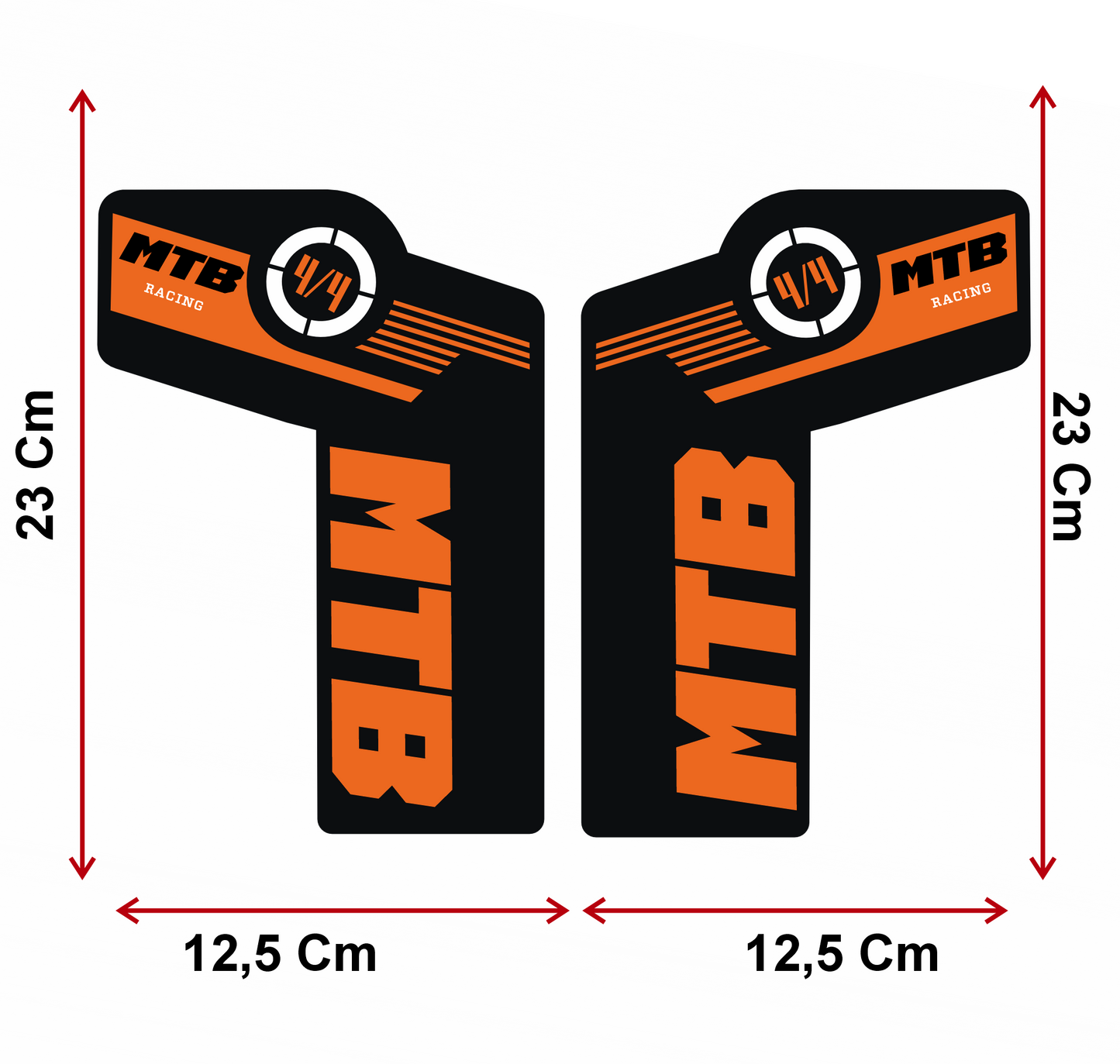 Adesivi Forcella MTB – Sticker Resistenti per Ammortizzatori Anteriori – Decalcomanie Vinile Impermeabili per Mountain Bike – Tuning Bici Personalizzato B0223