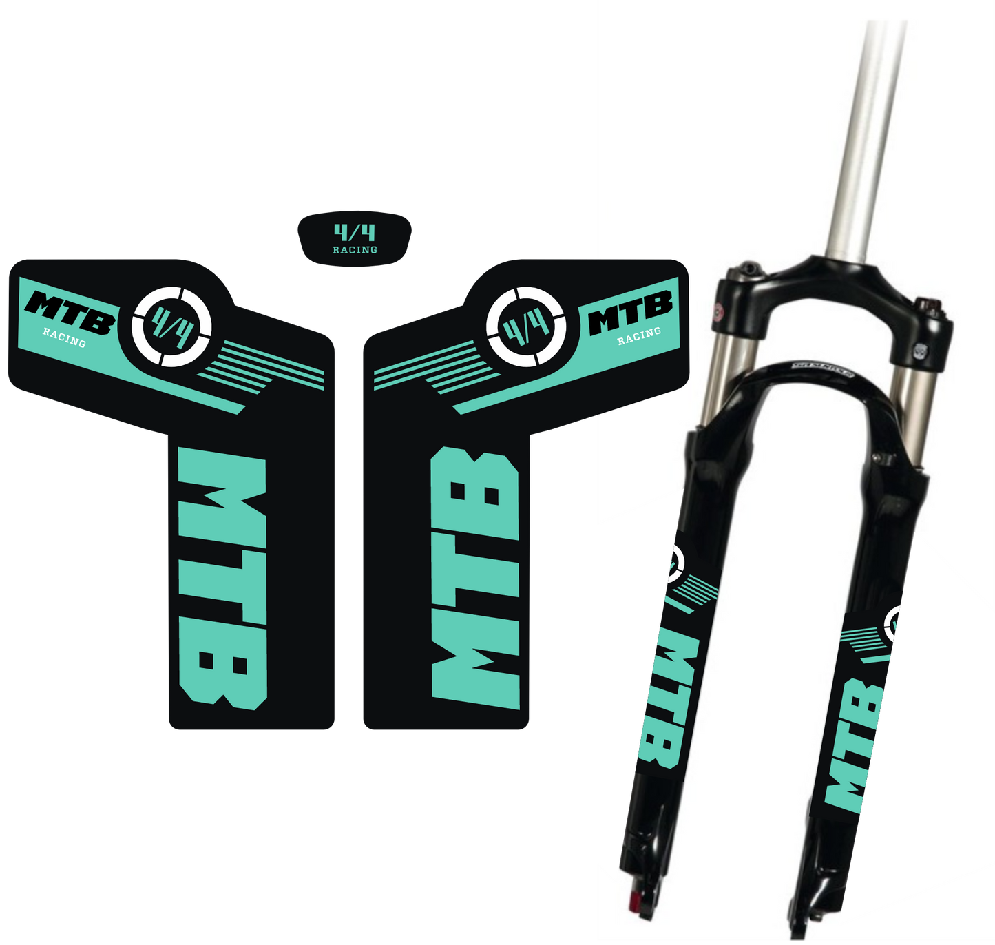 Adesivi Forcella MTB – Sticker Resistenti per Ammortizzatori Anteriori – Decalcomanie Vinile Impermeabili per Mountain Bike – Tuning Bici Personalizzato B0223