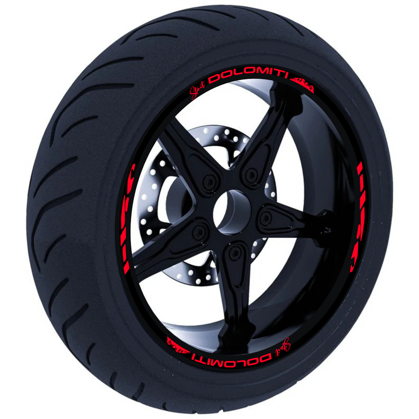 moto cerchi adesivi set adesivi decal vinile
