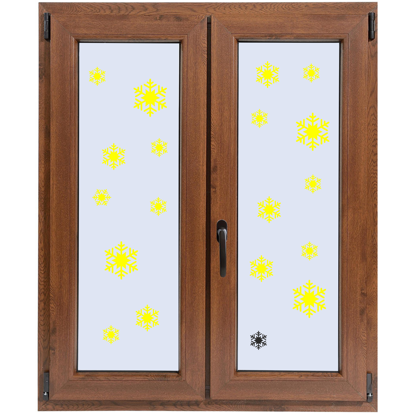 Adesivi Fiocchi di Neve per Natale Stickers da Vetro Fai da Te Finestra Decorazione Vetrina- VINILE COLORE A SCELTA COD.I0080 a €9.99 solo da DualColorStampe