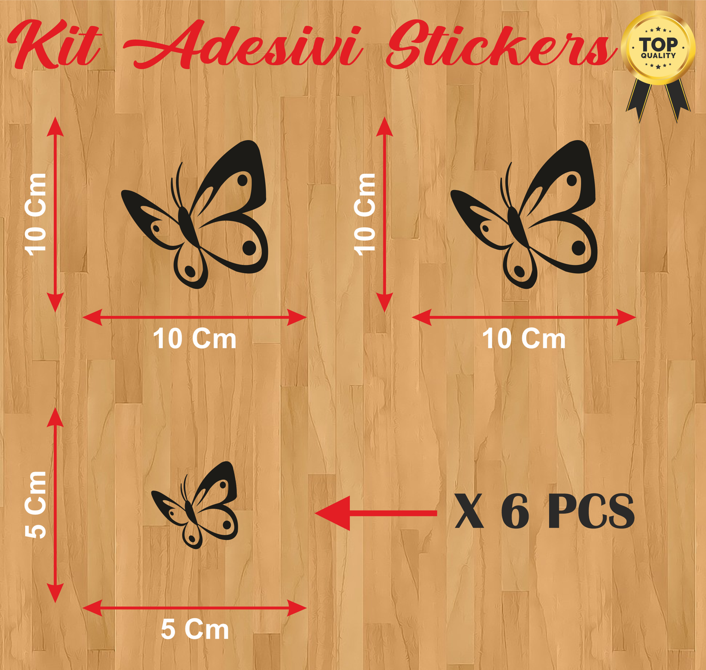 set adesivi decal vinile