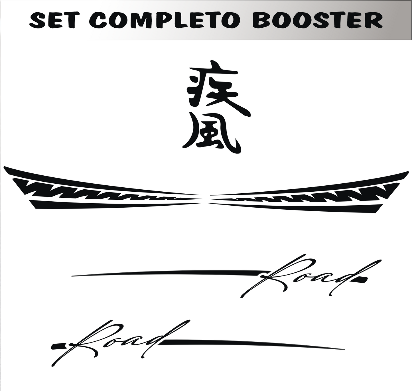 DualColorSticker prints compatibel met Yamaha BOOSTER MBK Deezer TECNOLOGY DX-SX accessoires stickers motorfiets kleur keuze COD.M0286