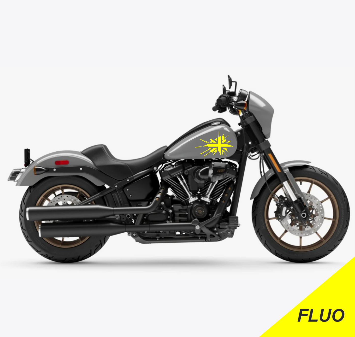 DualColorStampe® Adesivi Compatibili con Harley-Davidson bandiera londinese LONDON serbatoio Set 2 stickers Moto Motorbike COD. M0360